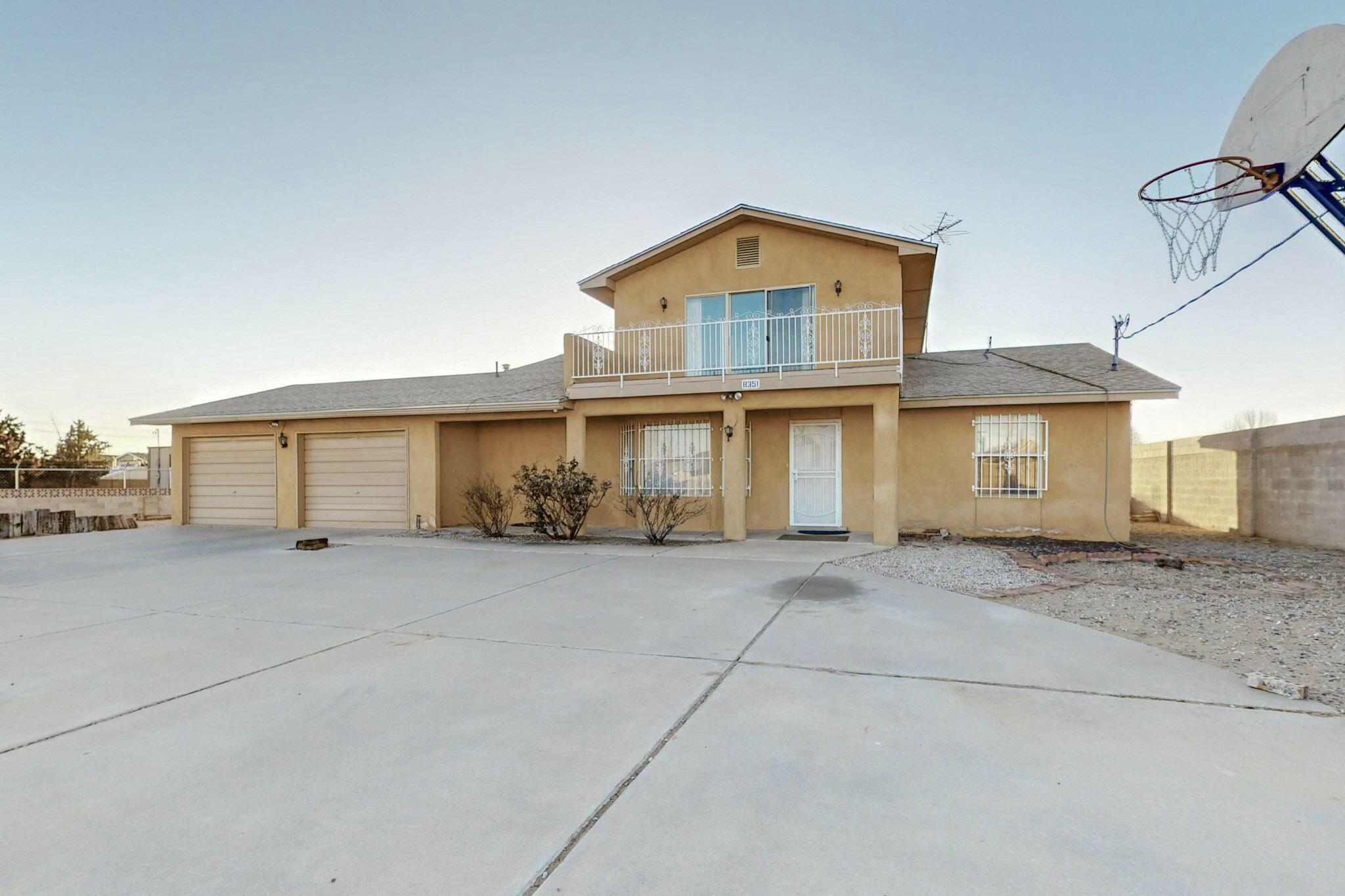 The home has spacious 3 bedrooms and 2.5 baths, with a 2 car garage. The home has big shop which you can use for storage.