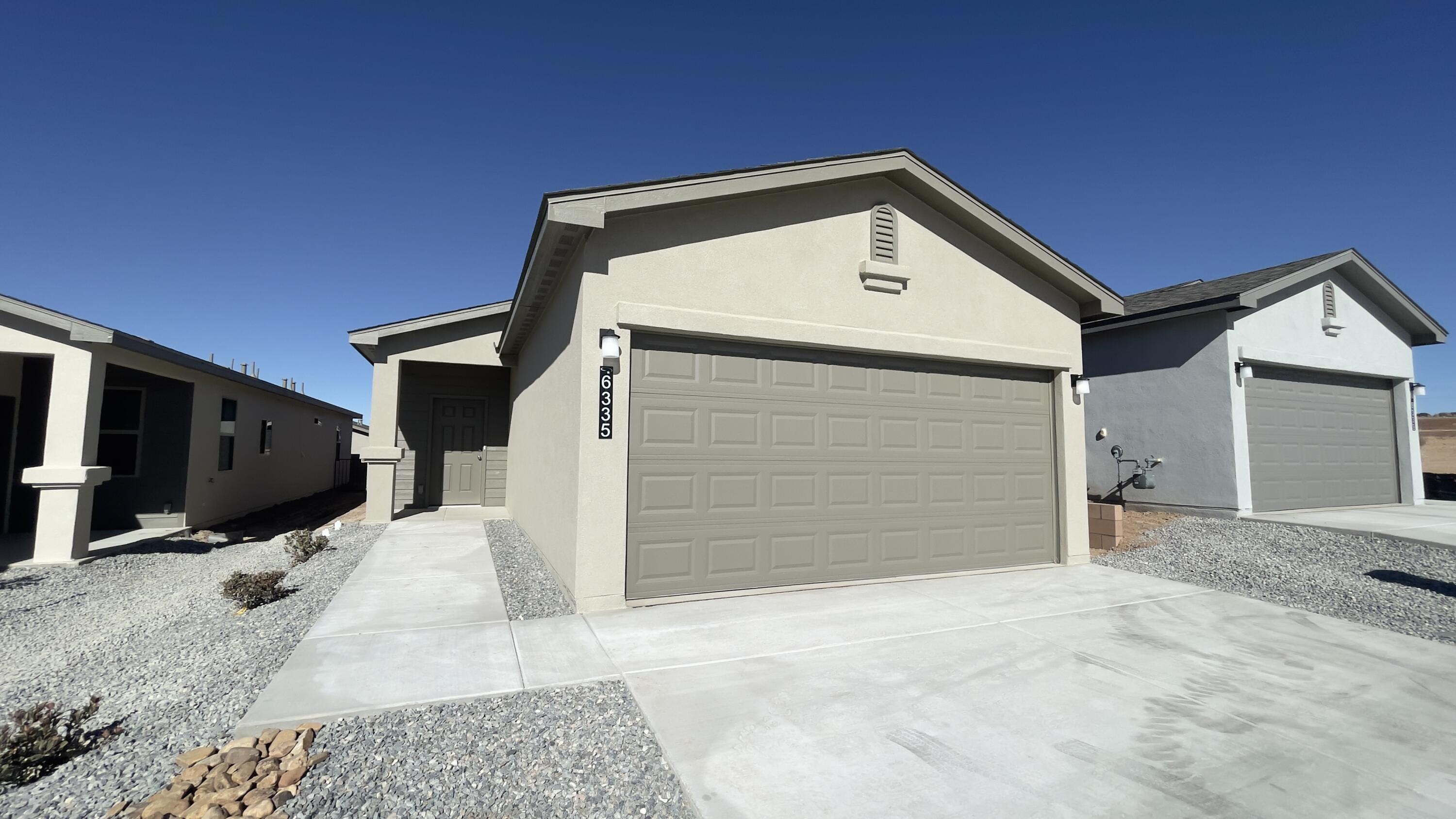 Wow! Come check this home out. The lowest price new construction home from Twilight Homes. An open floorplan with a great layout that takes advantage of every square foot without sacrificing any of the amenities that are in high demand. Great kitchen island, living area that is full of natural light and a private covered patio. The kitchen pantry has additional storage. Primary bedroom is 13 x 13 with large walk in closet and an attached bathroom. The second bedroom at 10 x 13 is easily used as an office or guest bedroom. Fantastic yard space. Pictures are of model. Call today before it's gone.