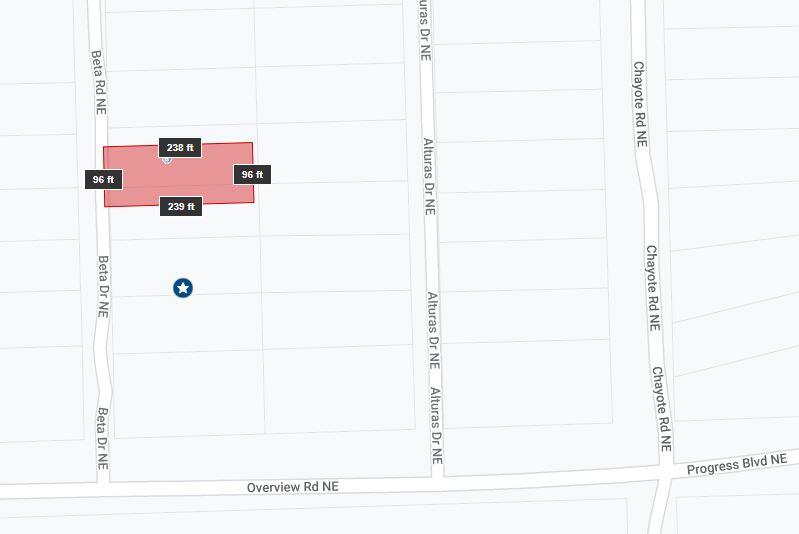 Nice half acre lot near developing areas of Rio Rancho, on the east side of the road so back yard views. Lot 2 is also for sale. Buy one or buy both.