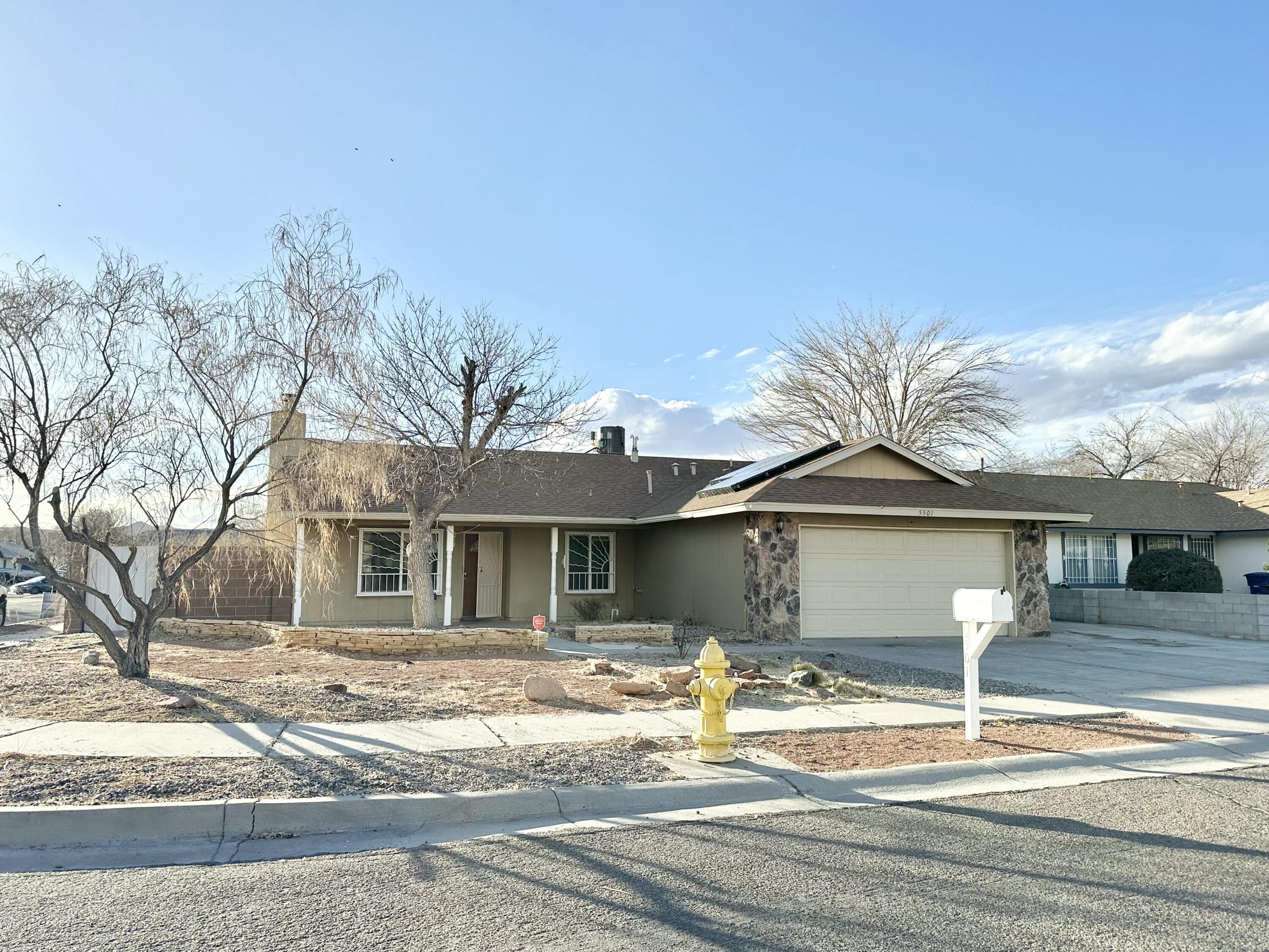 $100 down available for FHA buyers! Dynamite property on a spacious corner lot featuring money-saving solar, refrigerated air, vaulted ceilings in open living room, wood-burning fireplace, updated kitchen w/SS appliances, and in-ground vinyl pool.  Equal Housing Opportunity, managed by Raine & Co. HUD case #361-499237| / listed IE (insured escrow / final subject to appraisal). HUD homes are sold AS-IS w/all faults; no pre-closing repairs or payments will be made for any reason. For Utility Turn Ons: Buyer pays all fees to get utilities on with accepted bid + $150 FSM deposit. Approval must be granted by HUD's field service mgr. Property Condition Report and Property Listing Disclosure available but not to replace home inspections. To submit bids visit HUD Home Store.