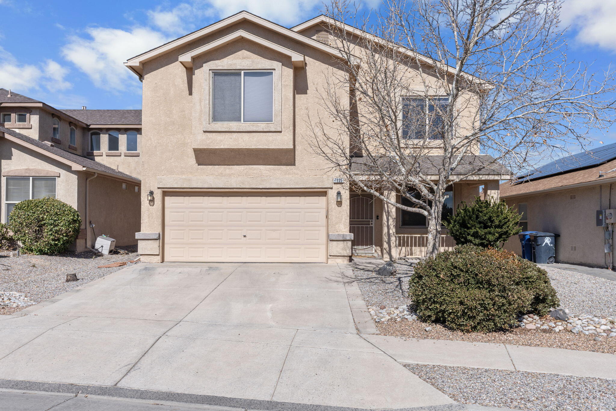 Welcome to your dream home! This spacious 3 bed, 2.5 bath home boasts an open concept layout perfect for modern living. Enjoy the convenience of three living areas, ideal for entertaining or relaxing with family. The heart of the home features a stylish kitchen complete with a large island. Cozy up by the fireplace in the main living room or retreat to the expansive primary bedroom, which includes its own fireplace for added warmth and ambiance. The primary suite also offers a generous walk-in closet, ensuring plenty of storage. With ample storage throughout and energy-efficient owned solar panels installed in 2021, this home is both functional and eco-friendly. Located in a beautiful neighborhood, you're just a stone's throw from a lovely park, perfect for outdoor activities.