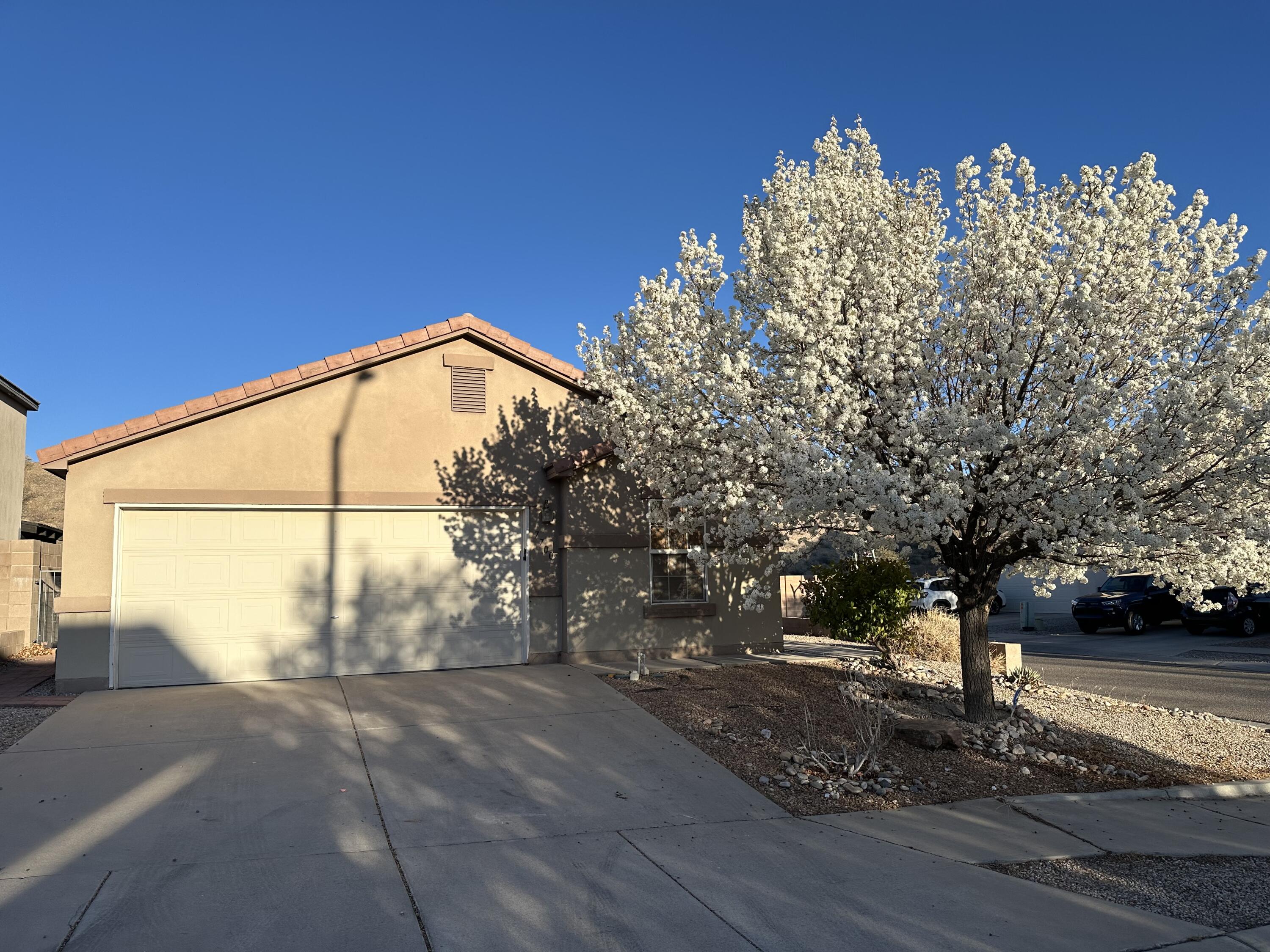Nestled in the highly sought-after Vista Del Norte subdivision, this beautiful 3-bedroom, 2-bathroom home offers the perfect blend of comfort, convenience, & natural beauty. The open-concept kitchen features ample counter space--ideal for entertaining or enjoying family meals. The spacious living area flows seamlessly into the kitchen, creating a warm & inviting atmosphere. Windows throughout the home allow for an abundance of natural light, highlighting the home's open & airy feel. Enjoy the peace & privacy of your backyard that backs up to open space, offering a serene setting. Perfect for relaxing, entertaining, or enjoying the outdoors. With a central location, the home is just minutes away from shopping, dining, & entertainment, while while still offering the tranquility of community.
