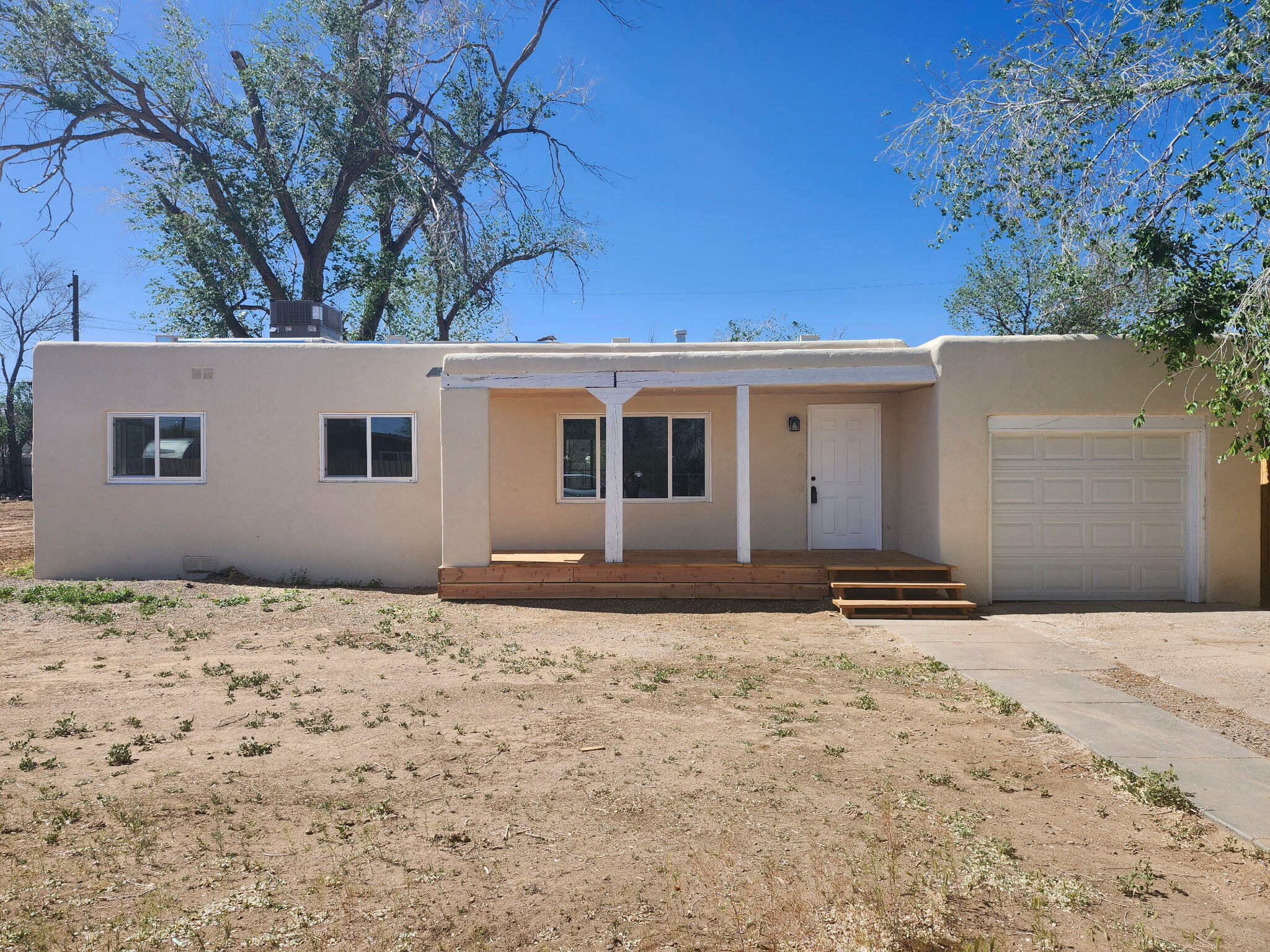 Beautifully renovated home in the heart of Albuquerque's North Valley! This move-in-ready gem features 3 spacious bedrooms and 1 modern bath, set on a generous lot with a brand-new privacy fence. Surrounded by mature trees, the home offers a peaceful retreat while being just minutes from top dining, shopping, and entertainment. Enjoy nearby parks, open spaces, and local vineyards, perfect for outdoor enthusiasts. Families will love the access to excellent schools, and the home's proximity to medical centers adds convenience. A rare find that blends charm, privacy, and prime location--don't miss this North Valley treasure! This home is eligible for a grant up to $17,500. Call listing agent for more details.