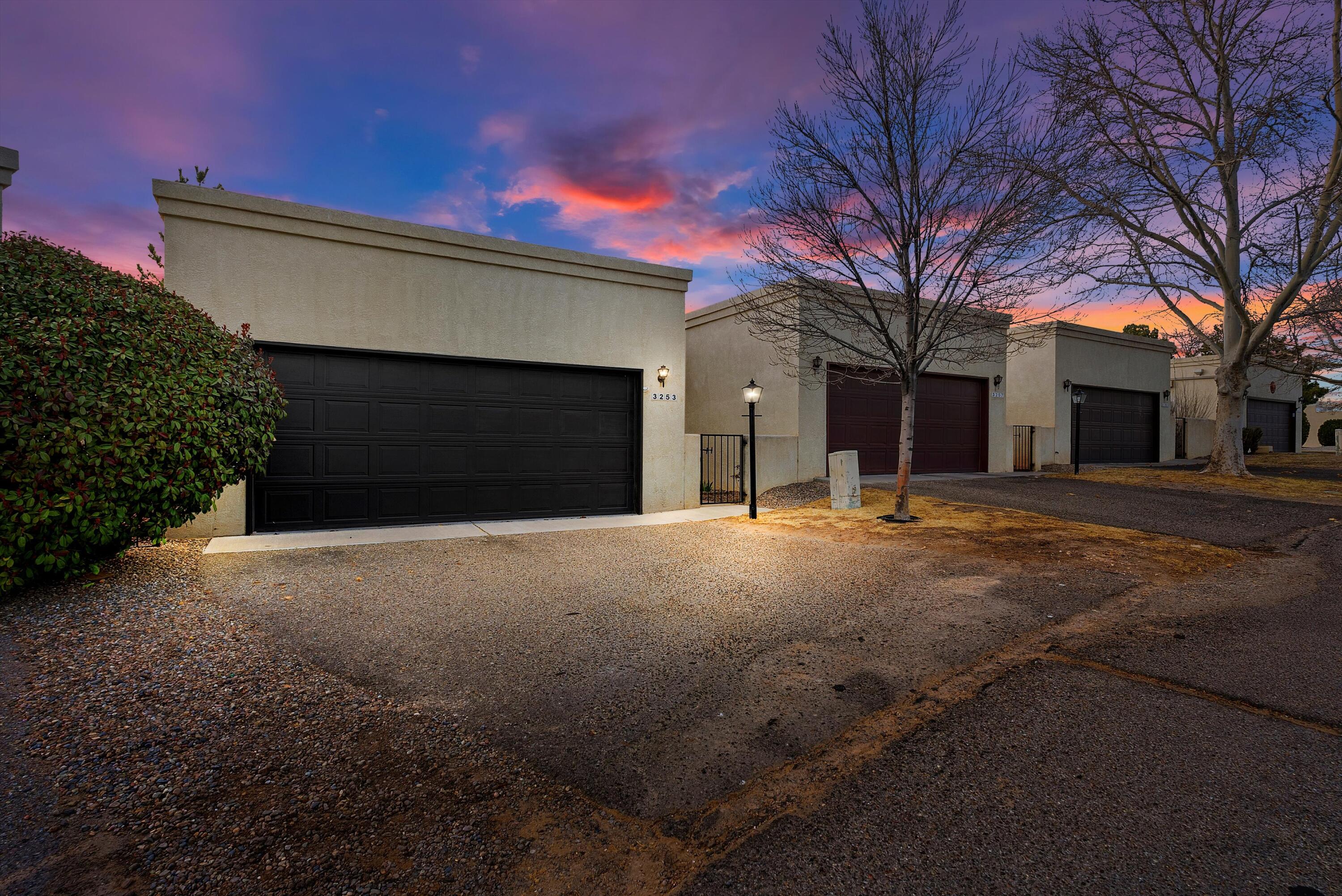 Welcome to this beautiful home in The Esplande, a vibrant 55+ community! This well-maintained home features two spacious bedrooms and two full bathrooms. Skylights fill the home with natural light, creating a warm and inviting atmosphere throughout. Perfect for comfortable living and easy entertaining!  A must see for anyone looking to live in the heart of Rio Rancho.