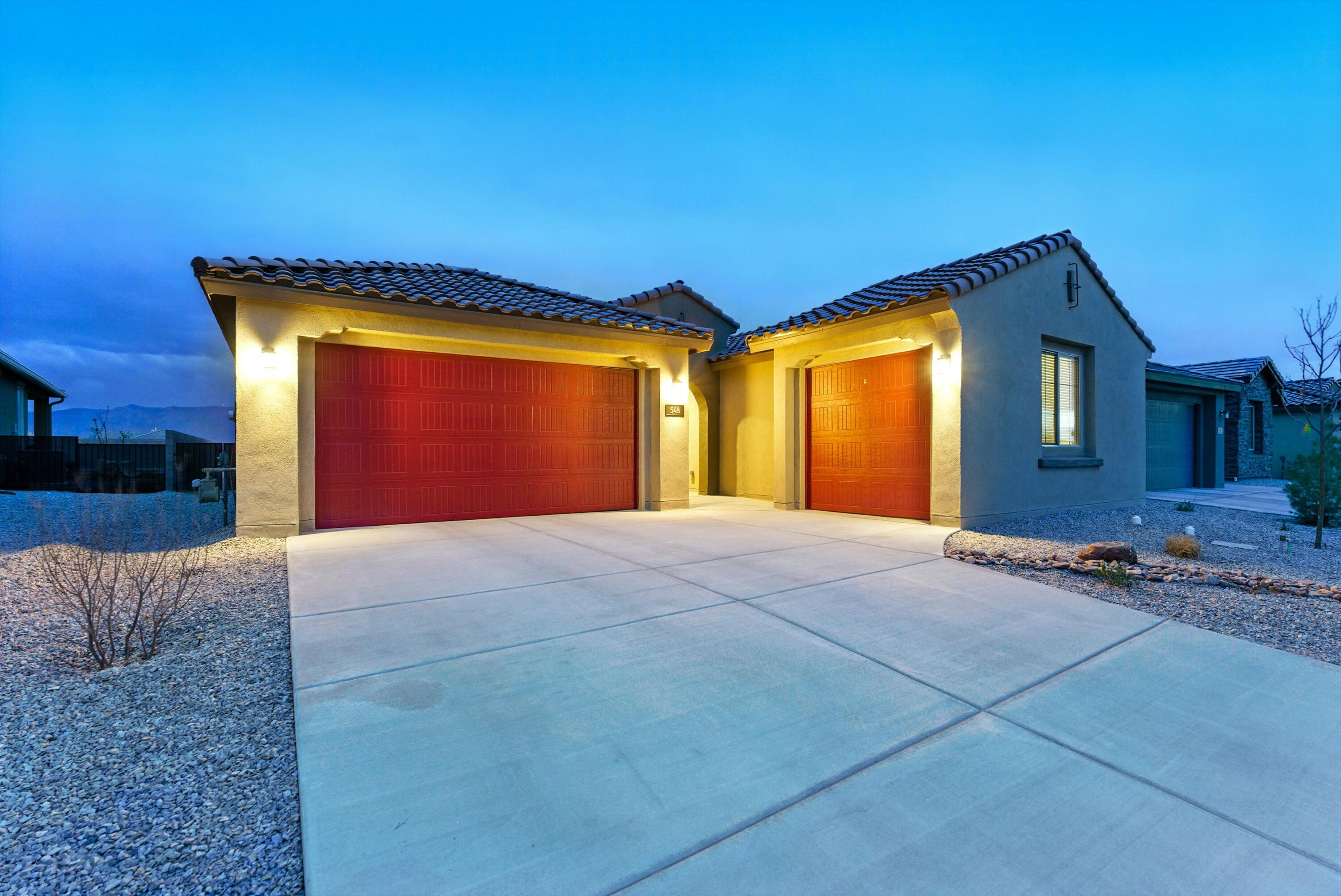 This stunning 4 BR, single-level Pulte Parklane model in highly sought-after Los Diamantes offers the perfect blend of elegance & functionality. With breathtaking mountain & sunset views, this home is designed for both comfort & style. Step inside to find an open-concept layout w/spacious living areas & abundant natural light. The gourmet kitchen is a chef's dream, featuring black mist honed granite  countertops, a large island, stainless steel appliances & ample cabinetry. The primary bedroom ensuite is a private retreat with walk-in closet & granite dual vanities. 3 additional BRs provide flexibility for guests. There's also a home office or hobby room. The 3-car garage offers plenty of space for vehicles, storage or a workshop. Don't miss the opportunity to own this exceptional home!