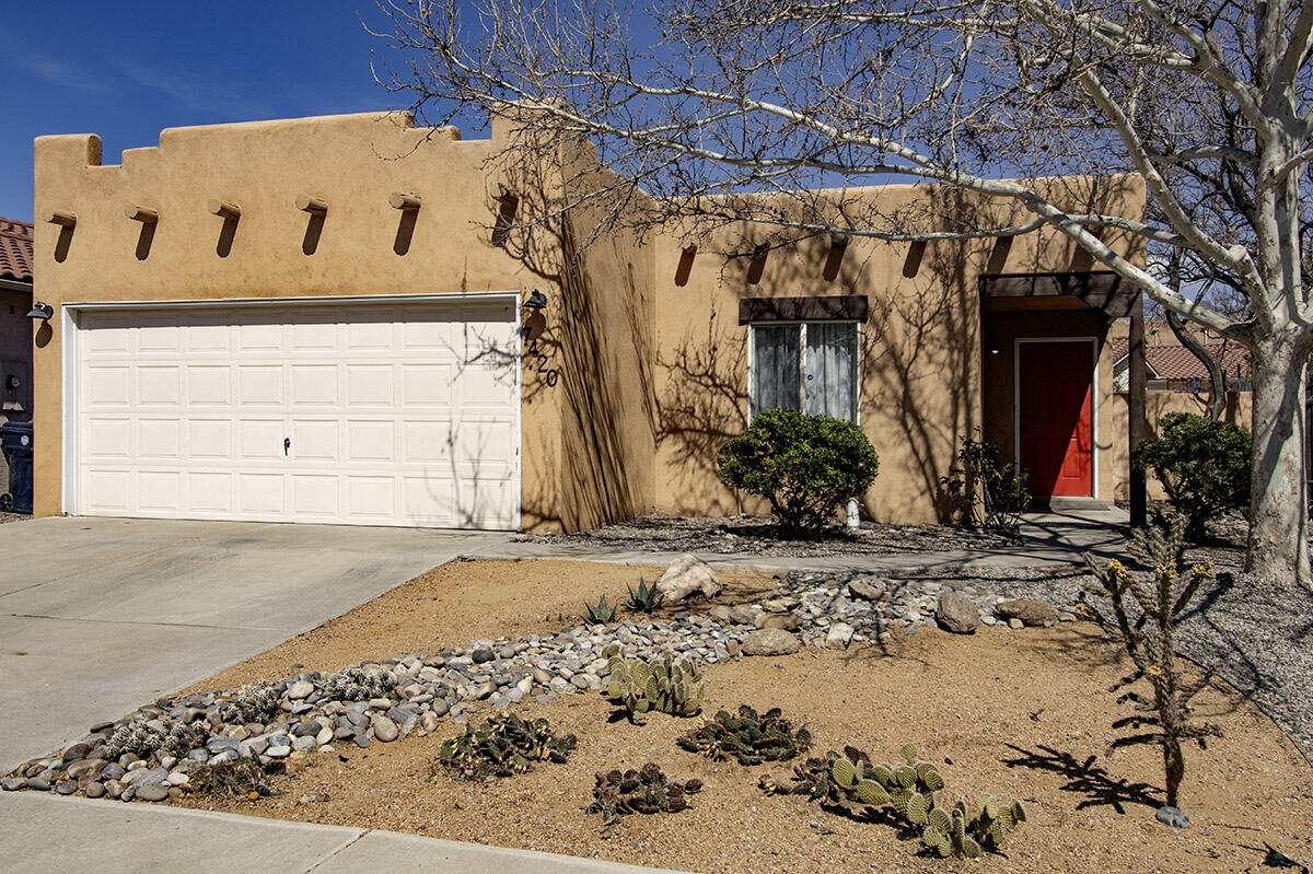 Welcome Home to Vista del Norte! Albuquerque's master planned community poised with a central location, park and trail system ready for you to call home. This two bedroom, two bath, two car garage is freshly painted, newly carpeted and just waiting for you to move in and make it your own. ''The Willow''  - sunny floor plan, quiet loop street and private back yard with covered patio round out this little gem making it the perfect place to hang your hat, park your caboose and relax under the sun and blue sky in your super cute new house and back yard. Let Vista del Norte be your next address here in the Duke City where the Land of Enchantment starts with a cozy place to call home.