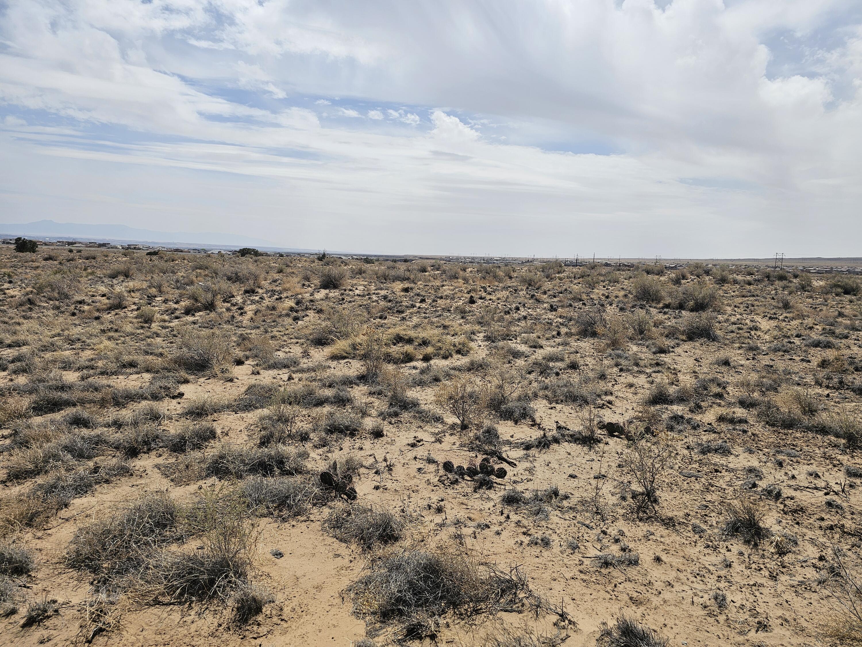 Your imagination can come to life with this vacant land. Very close to Unser Blvd and close to all amenities. This land has beautiful 360 views with a clear shot of the Sandia Mountains. There is an endless amount of potential with this vacant land.