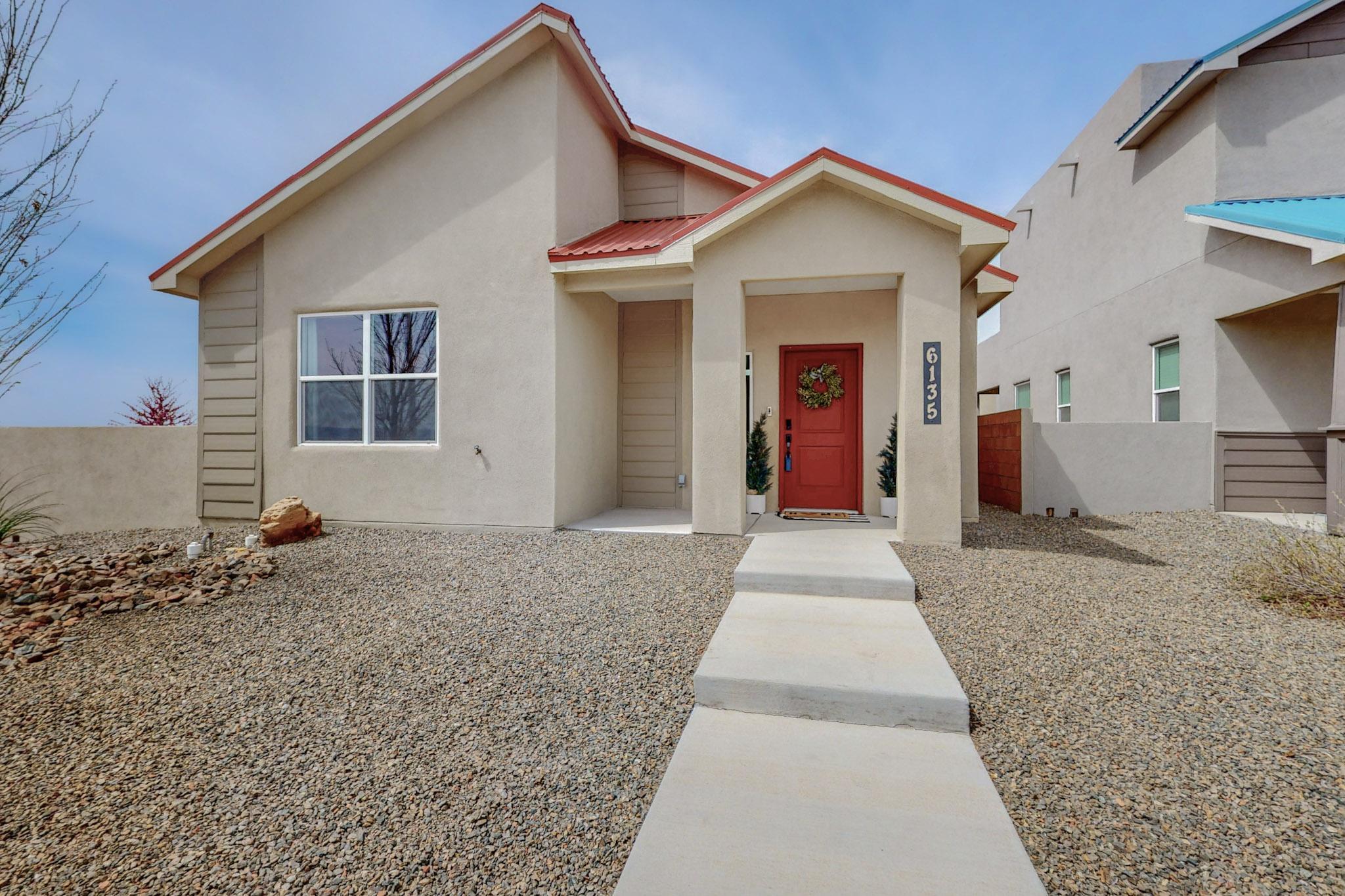 Sellers offering $2,000 allowance for buyers!!! Welcome home to the vibrant Mesa Del Sol Community! Featuring walking paths, parks, fitness center, swimming, market store and cafe this large master planned community has just about everything you could dream of! At only 5 years young, this completely move-in ready single store WestWay home not only boasts pride of ownership, but offers 3 bedrooms, 2 bathrooms and a ''rear loaded'' 2 car garage.  Gourmet kitchen is light and bright and open to the living room. Kitchen has stainless steel appliances, granite countertops, Large Island for additional casual seating, modern gray cabinetry and a large walk-in pantry. Spacious owner's suite is separate which provides peace and tranquility. MORE - - - - - -