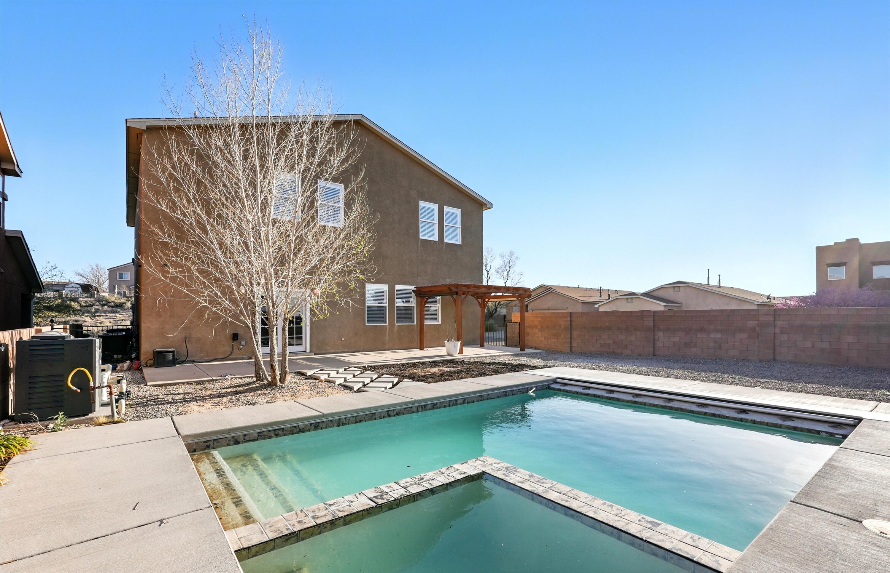 Buyer Financing fell through! Welcome Home to this Stunning 5-Bedroom Corner Lot Home with POOL & Hot Tub!Welcome Home to your dream home! This spacious 5-bedroom beauty sits proudly on a desirable corner lot and offers everything you need for comfort, style, and relaxation. Enjoy year-round luxury with your very own private swimming pool and hot tub, perfect for entertaining or unwinding after a long day.Step inside open layout featuring NO carpet--just sleek, easy-to-clean flooring throughout. The heart of the home boasts a gorgeous kitchen with stainless steel appliances and plenty of space for cooking and gathering.Stay cool and comfortable with refrigerated air, with ample space indoors and out for family, guests, or even a home office.Check it out TODAY!