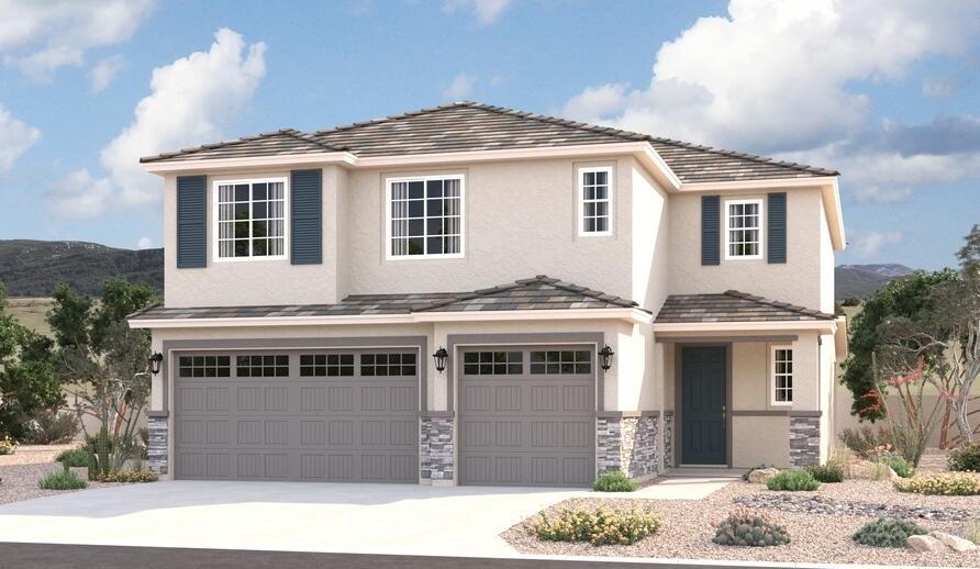 The inspired Yorktown plan offers two stories of thoughtfully designed living space. An open-concept main level boasts a charming morning room, a generous great room with an adjacent covered patio, and a well-appointed kitchen offering a large island and a walk-in pantry. A convenient bedroom and bathroom round out this floor. Upstairs, you'll find a laundry, an airy loft, and four bedrooms, including a beautiful primary suite with an immense walk-in closet and a private bath with double sinks. Designer-curated fixtures and finishes are included