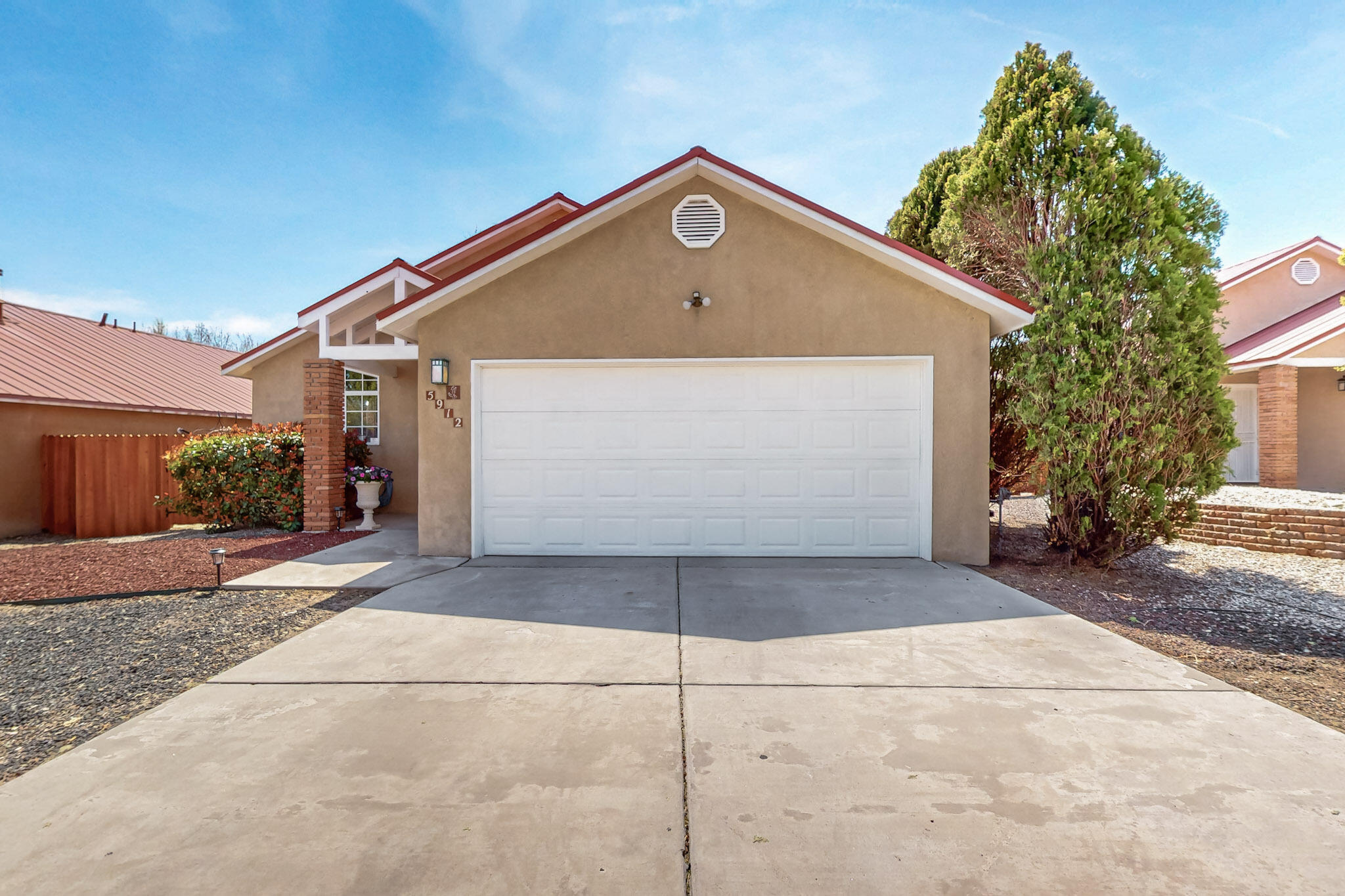 Impeccably maintained 3 bedroom, 2 full bathroom home features an inviting and spacious living area with plenty of natural light, vaulted ceiling and a fireplace. Light and bright breakfast nook, master bedroom has large walk in closet, jetted tub and both bathrooms have double sinks. New carpet, paint and lighting. Outside is a backyard oasis complete with a beautiful in ground heated pool and spacious patio ideal for gathering or unwinding after a long day. Conveniently located minutes from I-40, shopping and restaurants.