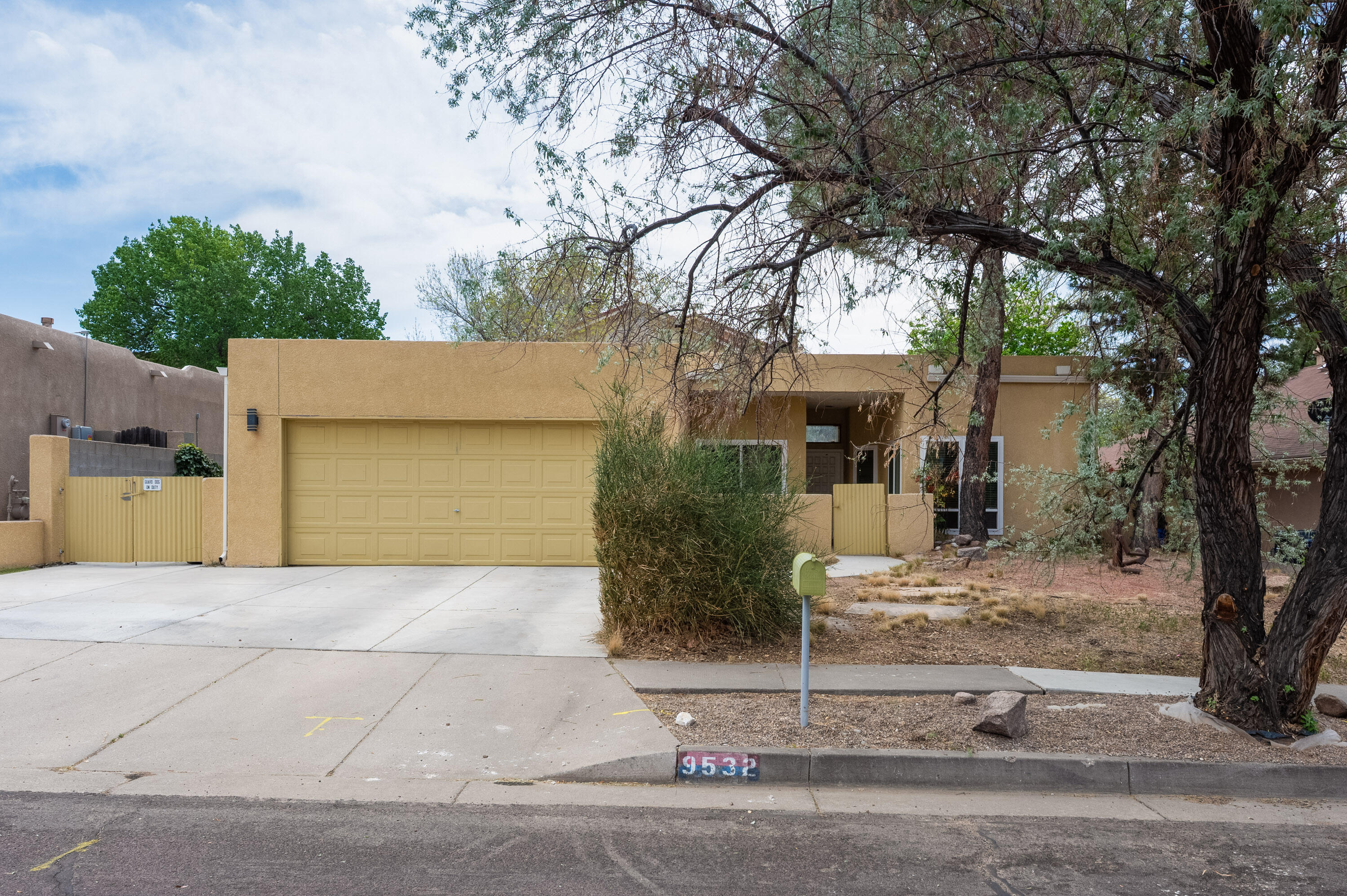 Welcome to this wonderful home located in the highly sought-after La Cueva School District. This charming property features three spacious bedrooms and two beautifully updated bathrooms, offering both comfort and style.the  home boasts stunning raised ceilings and clerestory windows that flood the expansive great room and dining area with natural light. The open-concept layout creates an inviting space. Perfect for entertaining or relaxing with family. The kitchen comes equipped with all appliances, making it ready for your culinary adventures. The bathrooms have been tastefully remodeled, featuring modern finishes throughout. The owner's suite is a true retreat, complete with dual glass bowl sinks, sleek modern cabinetry, and elegant design elements. Don't miss your chance on this one.