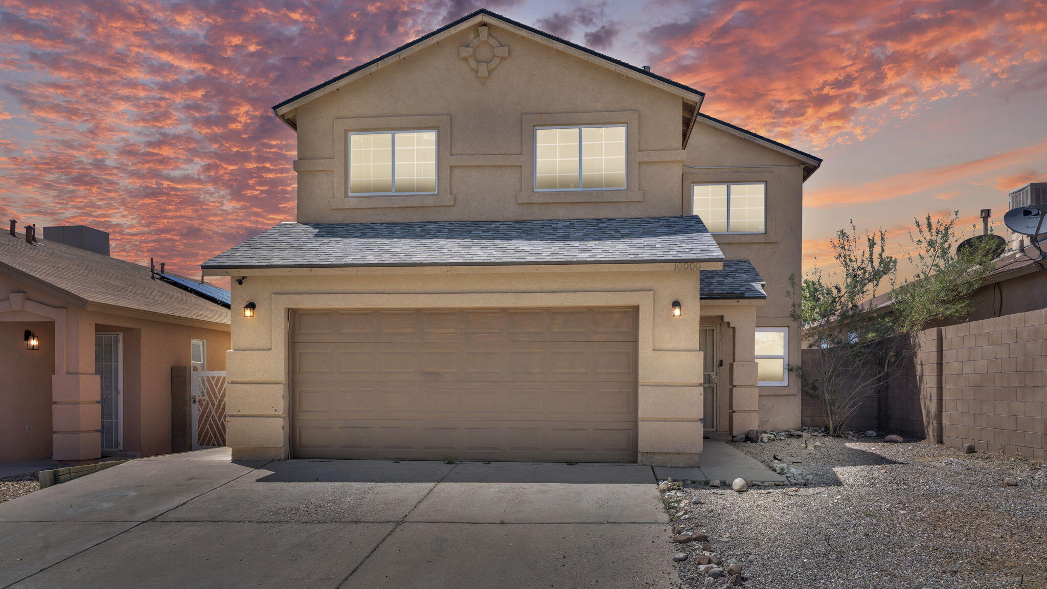 Step into this vibrant 5-bedroom, 3-bath home where space, style, and comfort come together beautifully! Bright, open living areas create a welcoming flow, while refrigerated air keeps every room cool and solar panels offer smart energy savings. Enjoy peace of mind with a newer roof and flexible living spaces to fit your needs. A two-car garage provides added convenience and storage for vehicles, hobbies, or extra gear. Step outside to a beautifully landscaped backyard featuring a covered patio--perfect for morning coffee, outdoor dining, or relaxing under the stars. There's plenty of room for gardening, play, entertaining, or simply enjoying the peaceful setting. Ideally located near parks, shopping, dining, and schools with easy access to major roads. This home is waiting for you!