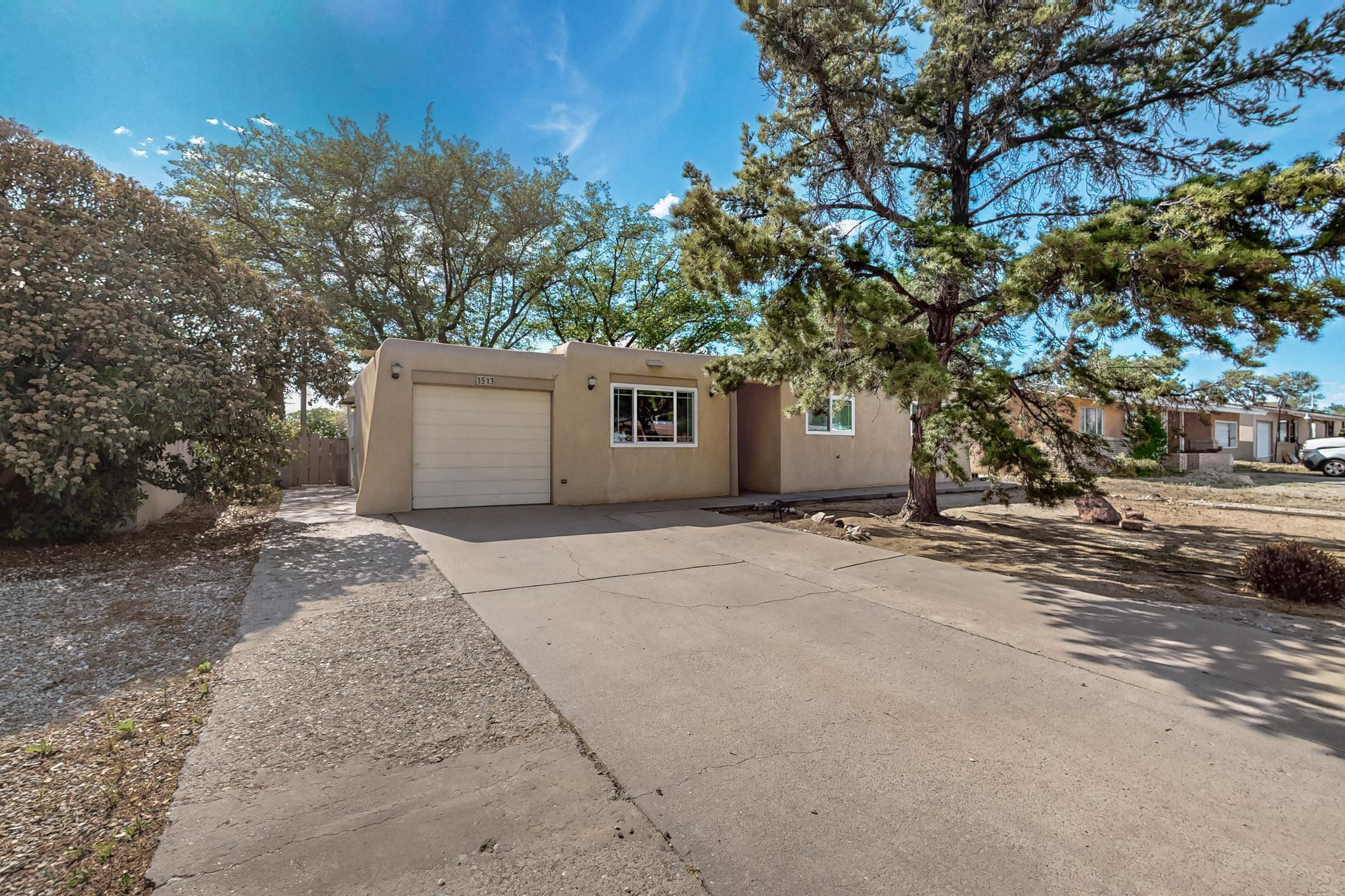 Charming Three Bedroom, Two Bath Pueblo-Style Home, nestled in the Princess Jeanne Subdivision. Great floor-plan. Newer interior paint, Newer windows, great backyard with mature shade trees, and patio. Yard also has large stucco storage shed. Close to shopping and restaurants. Call Ed McGee to schedule a time to tour this beautiful home!