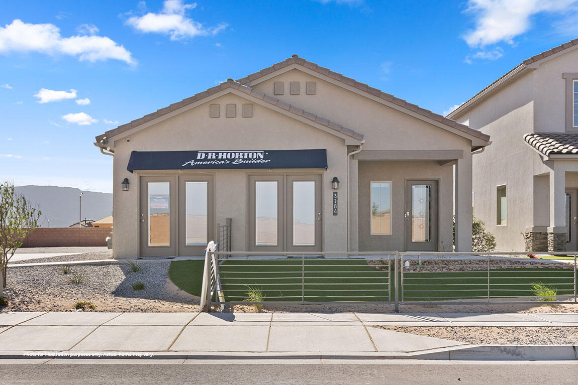 Builder offers 4.99% FHA/VA rate or 5.50% CONV with DHI mortgage & $5,000 toward closing costs (Offer could expire/change or go away at any given time without notice)Come see our beautiful Sierra floor plan, Brand new beautifully landscaped gated community with forever views. You will enjoy the walking trails, gathering areas and community gardens. This home features a beautiful kitchen with granite stone countertops, dark cabinets and a light grey tile through the dining area that leads to a large covered patio and walled back yard. Large 5ft walk in shower in primary bedroom and double sinks make mornings easier! DR HORTON homes are built to energy efficient codes and offer best warranty for new homes.