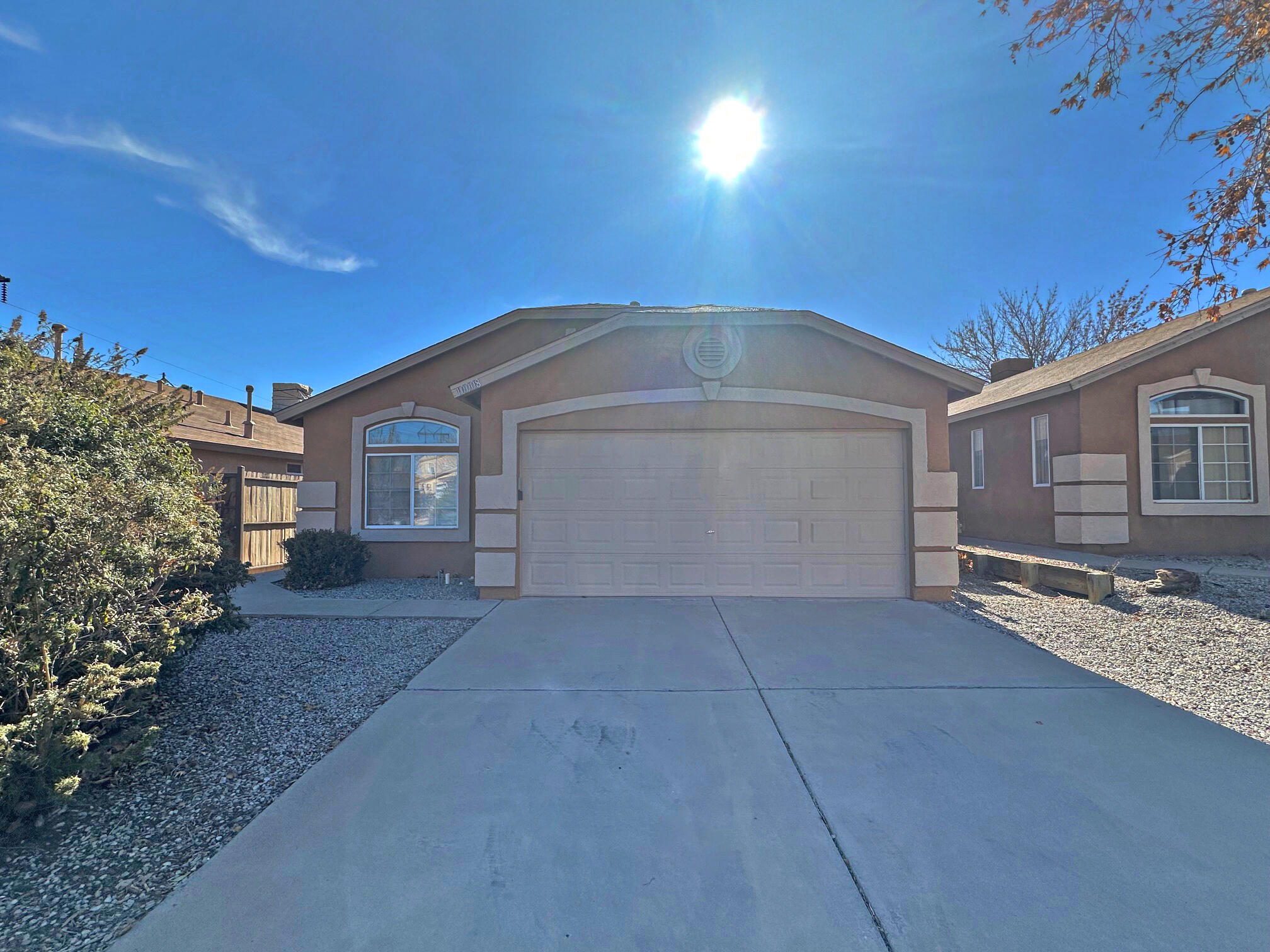 This cute move in ready home awaits you. Located in the gated Sunrise Ranch South neighborhood, the property has had some recent updates including new carpet, fresh paint and a new roof. The spacious floor plan offers several living areas, nice natural lighting and higher ceilings. The kitchen is open and has plenty of cabinet space. Large primary suite with a bathroom that features a relaxing tub for soaking and a separate shower. Easy access to I-40 for a quick commute. Make this home yours today!