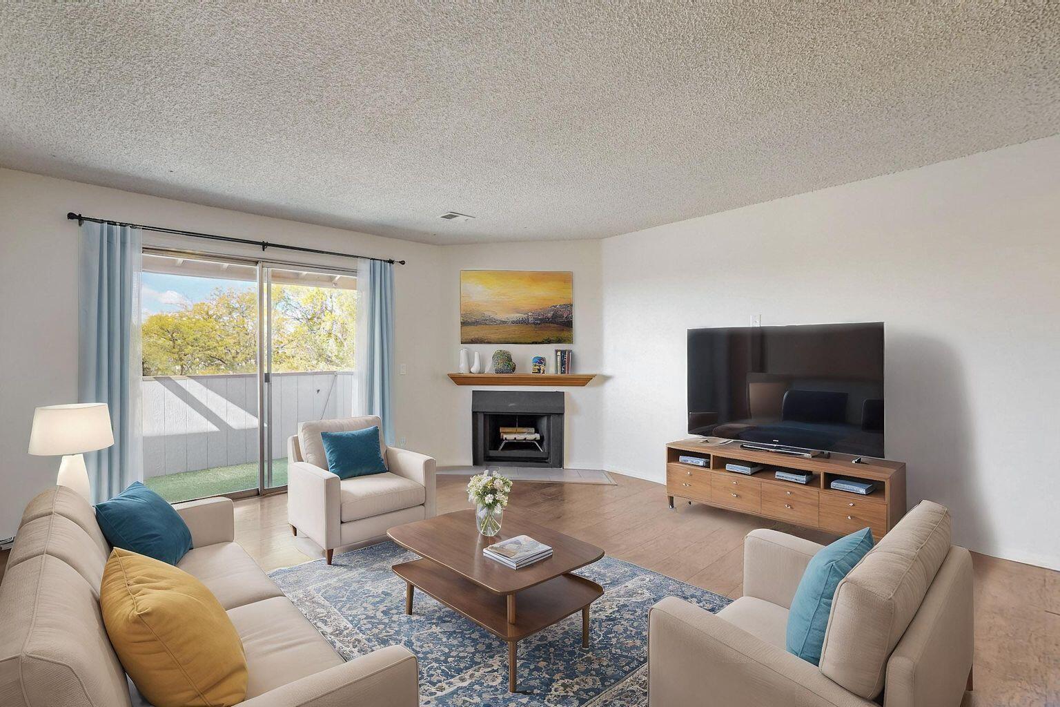 This updated charming 2-3 bedroom, two-bath condo at Hillcrest Park is Located with easy access to I-25, schools, and shopping, this home features a renovated kitchen with modern appliances and granite countertops, a cozy fireplace in the spacious living room with a west-facing balcony, and laminate floors. Both bedrooms are generously sized with ample natural light, and the unit includes convenient in-house laundry. Ideal for both first-time homebuyers or as an investment, enjoy community amenities and dedicated parking, Club House, and Pool. HOA dues cover gas, water, sewer, and common area. Schedule a viewing today!
