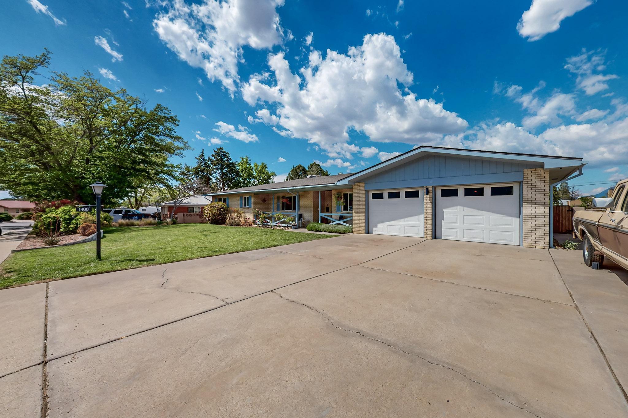 Charming Brick Home on a Spacious One-Third Acre Lot in a Hidden Gem Neighborhood! This beautifully maintained residence exudes timeless elegance, blending vintage built-ins with modern updates. Enter the inviting living room, where a cozy fireplace and skylights bathe the space in natural light. The kitchen impresses with sleek cabinetry, durable hard-top counters, and premium stainless steel appliances, adjacent the dining room ideal for formal gatherings. Five bedrooms allow for a separate in-law suite equipped with a walk-in shower. Unwind on the serene covered back patio, Nestled in a prime location, with easy access to freeways. This move-in-ready gem brings classic charm with contemporary comfort, offering ample space and style on a great lot. Make this home yours!!!