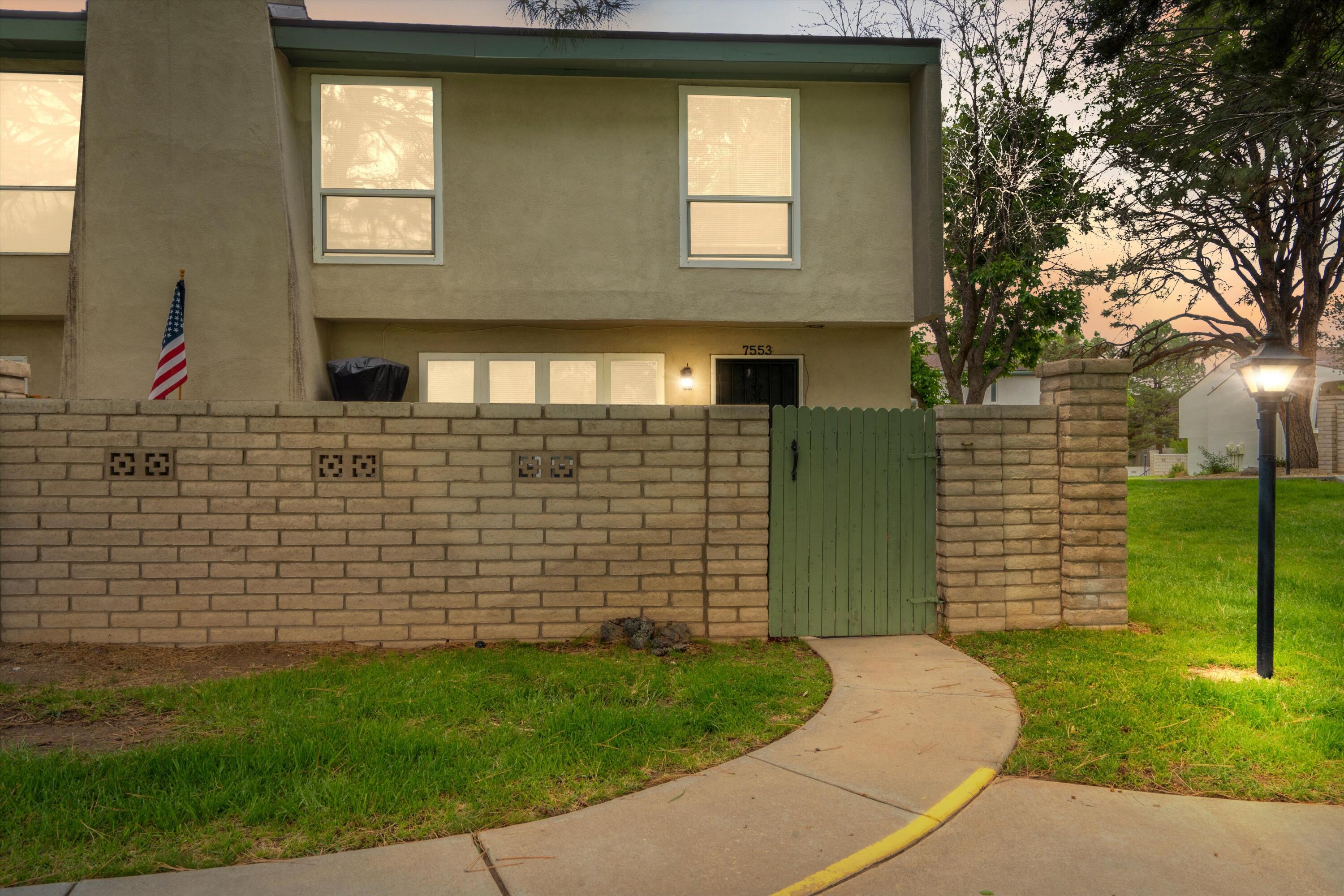 Welcome to your dream home in the vibrant Little Turtle Townhome community! This 2-bedroom, 2.5-bathroom gem boasts a new refrigerated air system, new hot water heater, and stylish upgrades throughout. Relax by the cozy fireplace or unwind in the private entry courtyard. The single-car garage and dedicated storage room offer ample space. Upstairs, spacious bedrooms and modern bathrooms provide comfort and luxury. Enjoy community perks like a sparkling pool and tennis courts just steps away. Perfect for low-maintenance living, this move-in-ready townhome is waiting for you. Don't miss out--schedule a showing today and experience Little Turtle's charm!
