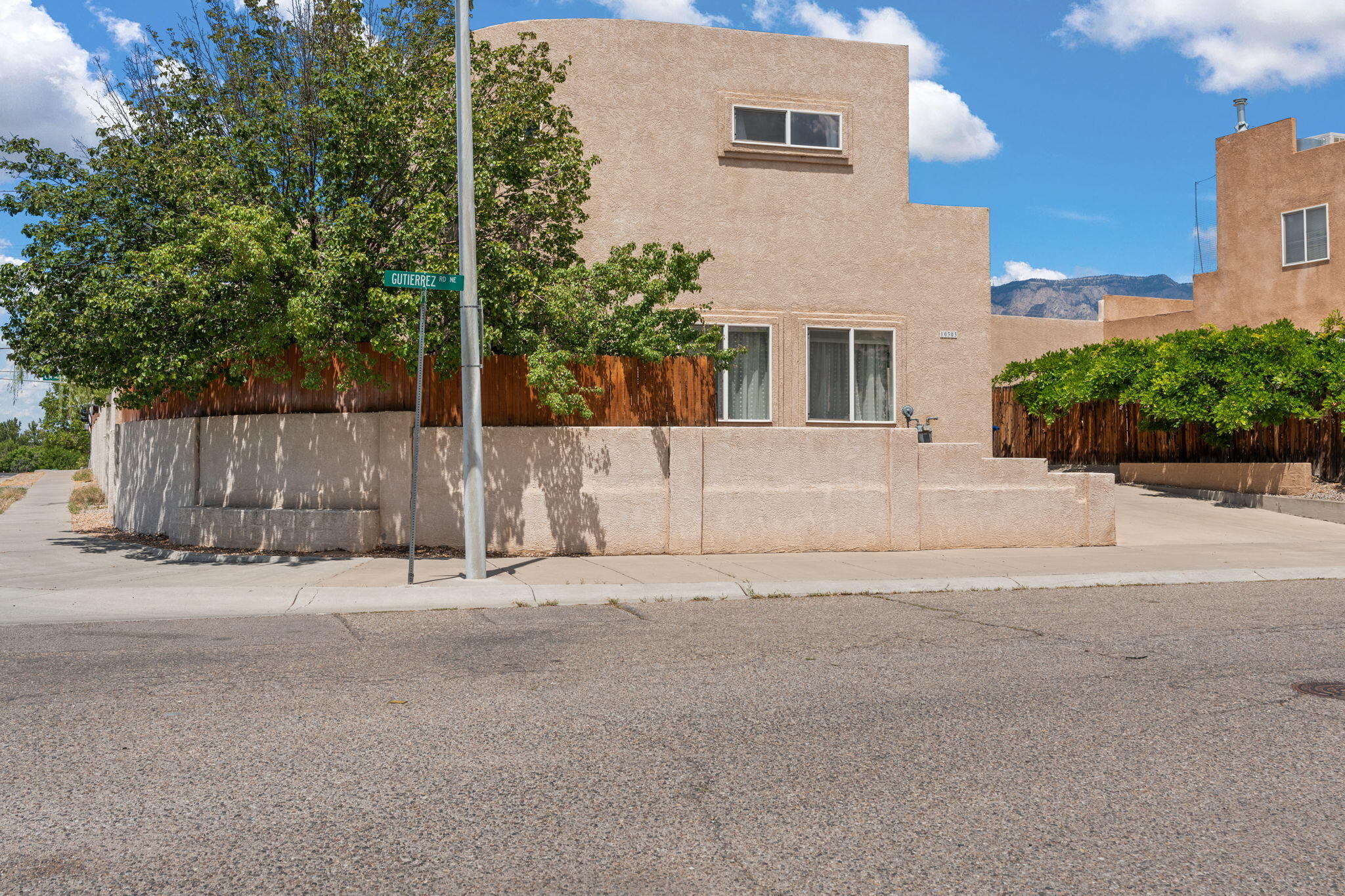 Welcome to 10303 Gutierrez - Comfort, Convenience, and Mountain Views!This charming two-story townhouse is perfectly situated just steps away from the community college, making it an ideal home for students, faculty, or anyone seeking a vibrant and accessible neighborhood.Inside, you'll find an updated kitchen with modern finishes, perfect for home-cooked meals or entertaining guests. The spacious layout offers a comfortable flow between living areas, while refrigerated air ensures you stay cool during the warmer months.Upstairs, the primary bedroom features sweeping mountain views--a perfect backdrop to start or end your day. With thoughtful updates and a prime location, 10303 Gutierrez is ready to welcome you home.