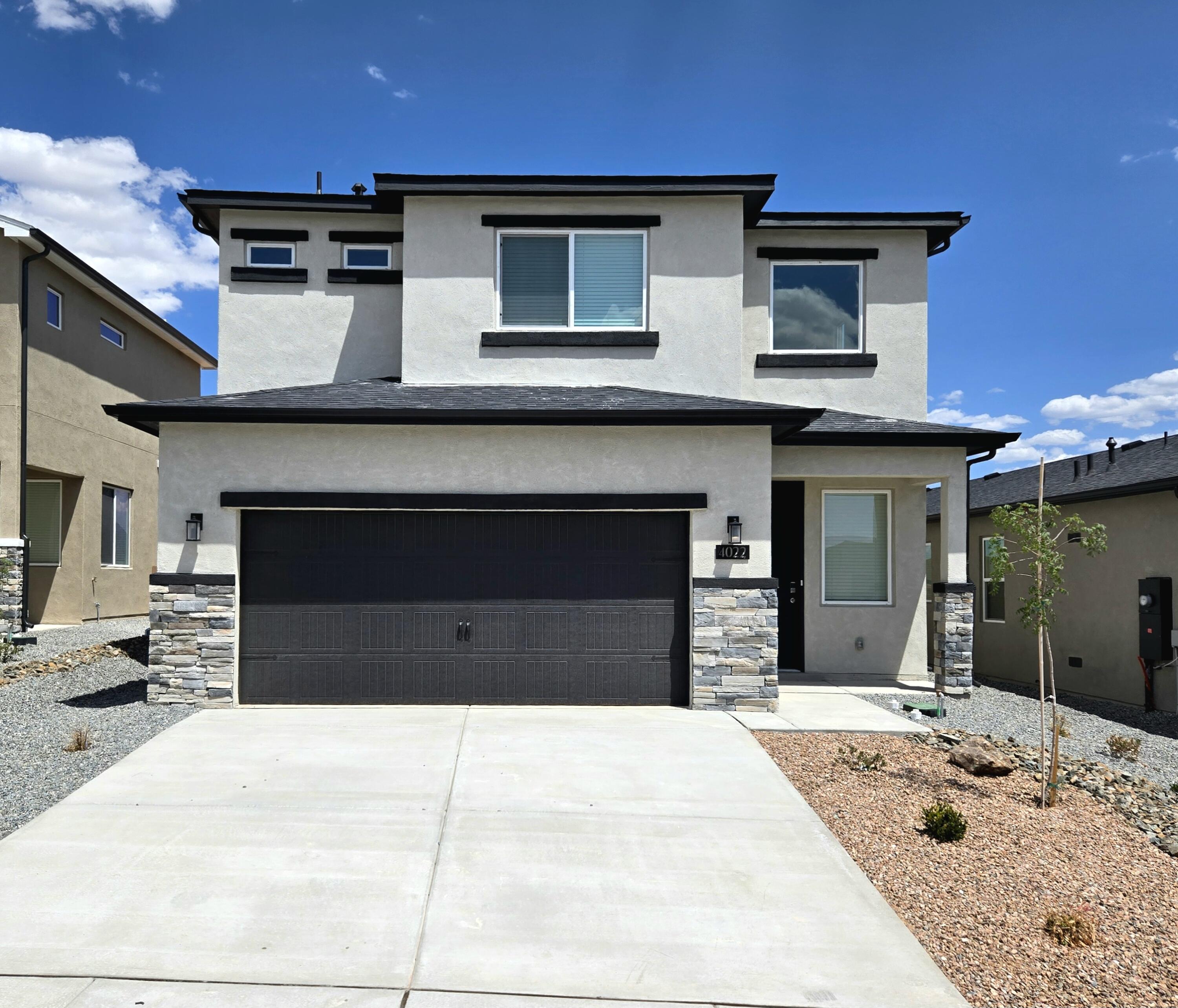 Discover the allure of this new construction Green Build NM Gold Certified home featuring 1935 sq ft of modern living. Enjoy 3 bedrooms, 3 baths, a loft, and a convenient walk-in laundry room. Granite countertops, staggered cabinets with crown molding,  and stainless steel appliances adorn the  kitchen which includes a large island and walk-in pantry. Step outside to the covered patio and soak in the views while enjoying the tranquility of your private yard, making this home a perfect blend of comfort and natural beauty.  Call today to schedule a tour and discuss available buyer incentives!