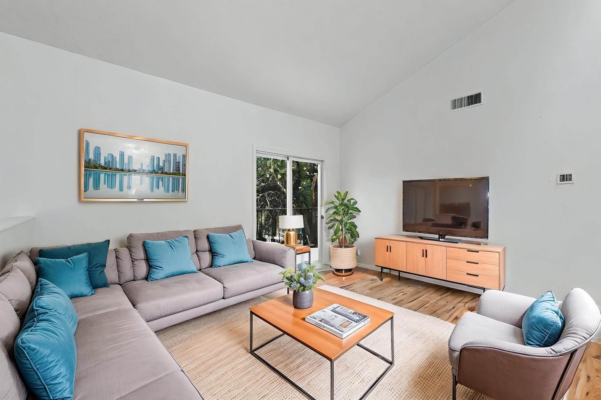 Discover comfort and convenience in this beautifully updated 2-bedroom, 2-bath condo in the desirable Sandia Plaza community. This move-in ready home features brand-refrigerator and dishwasher, stylish new flooring, fresh interior paint, and modern light fixtures throughout. Soaring vaulted ceilings with skylights fill the open living space with natural light.Enjoy serene views of the community pool from your balcony and take advantage of exceptional amenities including a clubhouse, outdoor pool, and landscaped common areas. Ideally situated in the Northeast Heights, you're just minutes from top-rated restaurants, grocery stores, and gyms. HOA fees include water, sewer and trash, common area and exterior maintenance, giving you peace of mind and low-maintenance living.  Call today!