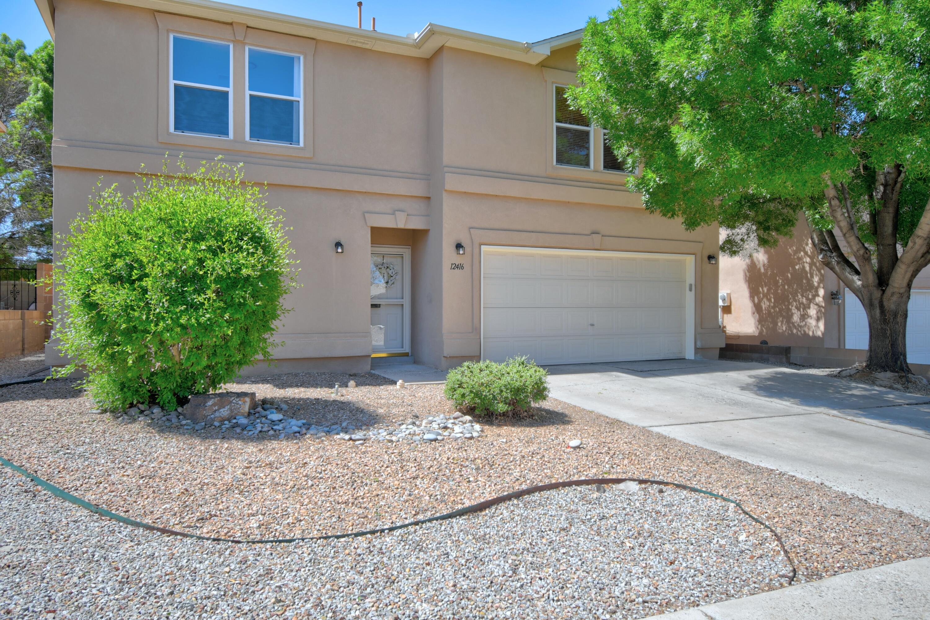 Located just blocks from the breathtaking Sandia Mountains, this spacious 4-bedroom gem offers over 2,700 sq ft of beautifully designed living space. From the moment you walk in, you'll love the open-concept layout, filled with natural light & mountain views.Enjoy two living areas, a large loft, & a chef's kitchen that flows seamlessly into the family room & breakfast nook--perfect for entertaining & everyday comfort. The lovely floors in the living & dining rooms add warmth & charm, while an upstairs bedroom features wood flooring for added versatility. Retreat to the oversized primary suite with a serene sitting area, spa-like bath includes dual sinks, a generous walk-in closet. Situated in a quiet, well-established neighborhood. It's the perfect place to hang your heart.