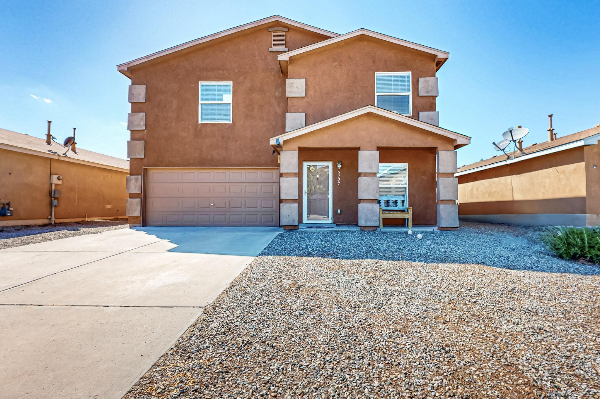 Now offered at $389,000! Seller will contribute up to $3,500 toward buyer closing costs + a $500 home warranty with an acceptable offer. This is an incredible value for over 2,500 sq ft in Rio Rancho!Inside, you'll find 4 spacious bedrooms, 2.5 baths, a large kitchen with granite countertops, stainless steel appliances, and plenty of cabinet space. Ideal for cooking and entertaining. The home offers multiple living areas including a family room, living room, and an upstairs loft.. The primary suite is a true retreat with dual sinks, a soaking tub, and separate shower.Enjoy low-maintenance living with a xeriscaped backyard, covered patio, and ceiling fan for those warm New Mexico evenings.Don't miss your chance to own this home, schedule a showing today.