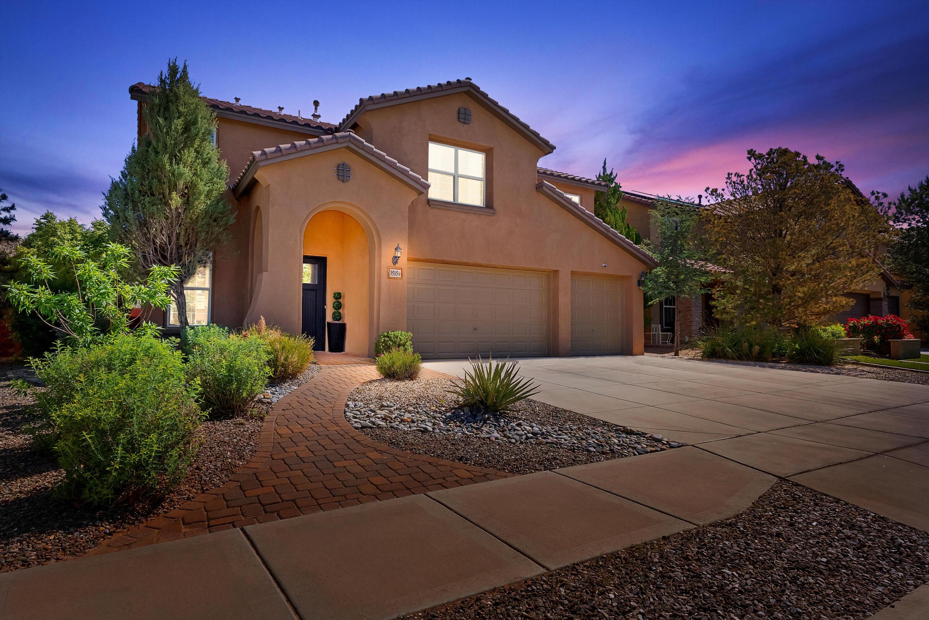 This house comes with a REDUCED RATE as low as 6.500% (APR 6.756%) as of 6/9/2025 through List & Lock(tm).  Terms apply. STEP INTO A HOME WHERE EVERY DETAIL DELIVERS STYLE, WARMTH, AND PERSONALITY. Rich textures, bold finishes, and thoughtful design fill each room with charm--from  oversized granite island in  kitchen to  light-filled living space framed by wall of windows. French doors lead to backyard built for play and peace, featuring sport court and pergola overlooking  desert views. Spacious loft offers perfect flex space for movie night, creative work, or quiet reading. Primary suite is escape with spa-style amenities, and every bedroom is generously sized with ample closets. With built-in surround sound, storage, and locatied near parks, trails, and community amenities--you must see!