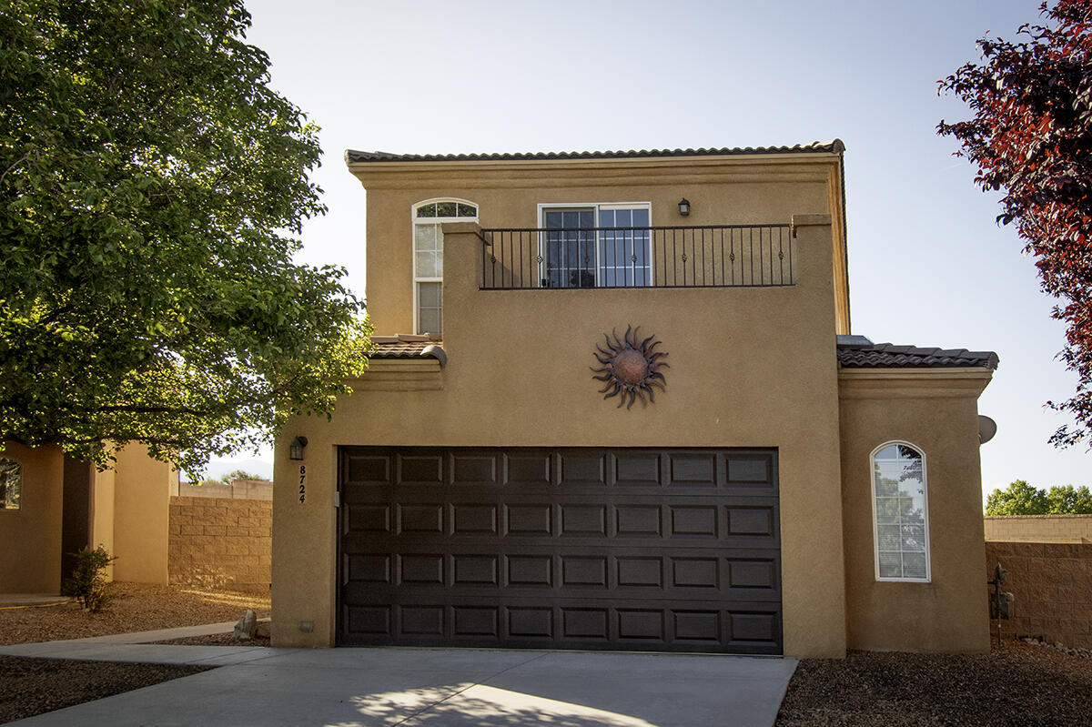 Beautiful 4bd +study home in the highly desirable La Cueva school district including North Star Elementary ,Desert  Ridge and La Cueva . Open concept family room, kitchen and dinette with newer stainless appliances. Spacious primary suite has a giant wrap around walk in closet and deck with extensive views. Large bedrooms with abundant closet space.  Huge low maintenance backyard that is a blank canvas and is large enough for a swimming pool and entertaining. Over-sized garage. Ample storage. Situated in a cul-de-sac a short distance to many neighborhood venues including restaurants and shopping along with North Domingo Baca complex ( offering walking paths,recreational courts, exercise room and future aquatic center). Easy access to I-25 and Paseo del Norte.