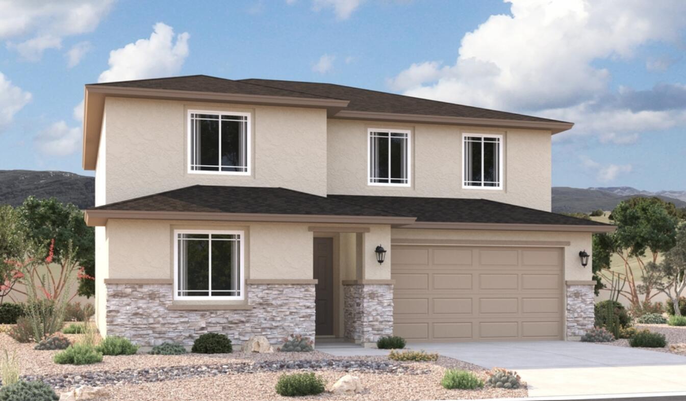 The main floor of the inviting Ammolite plan offers a great room; an open dining area; a well-appointed kitchen with a center island and roomy pantry; and an impressive guest suite boasting a living room, a bedroom, and a bathroom. A tranquil covered patio is also included. Upstairs, you'll find a central loft, a laundry, a shared bath and four bedrooms--highlighted by a lavish primary suite boasting an expansive walk-in closet and a private bath. You'll love our designer-curated fixtures and finishes!