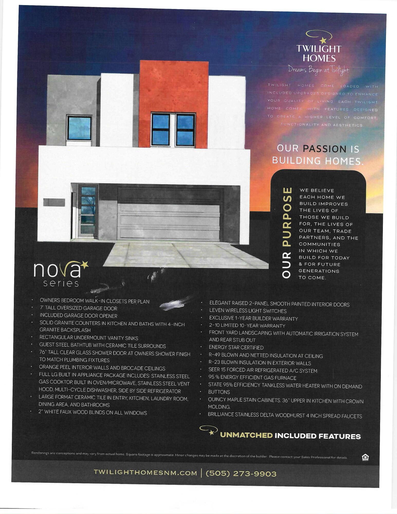 New, gated community in the heart of the Northeast Heights on the corner of Montgomery and Wyoming. This townhome community checks all the boxes! Seller will contribute to closing cost.!!  Two story, all bedrooms and laundry and 2nd living area (loft) on second floor, kitchen and living room on first floor. Amenities include 7' garage door to fit even the tallest trucks and SUVs, garage door opener, granite countertops, separate tub and shower, irrigation system and landscaping in front yard, Full LG appliances with gas cooktop, oven, microwave, SS vent hood, S x S SS refrigerator, and dishwasher. 2'' blinds throughout, tile in kitchen, laundry room, dining area and bathroom. Energy Star Certified. Exclusive 1 year Builder Warranty PLUS 2-10 ltd 10-yr structural warranty.