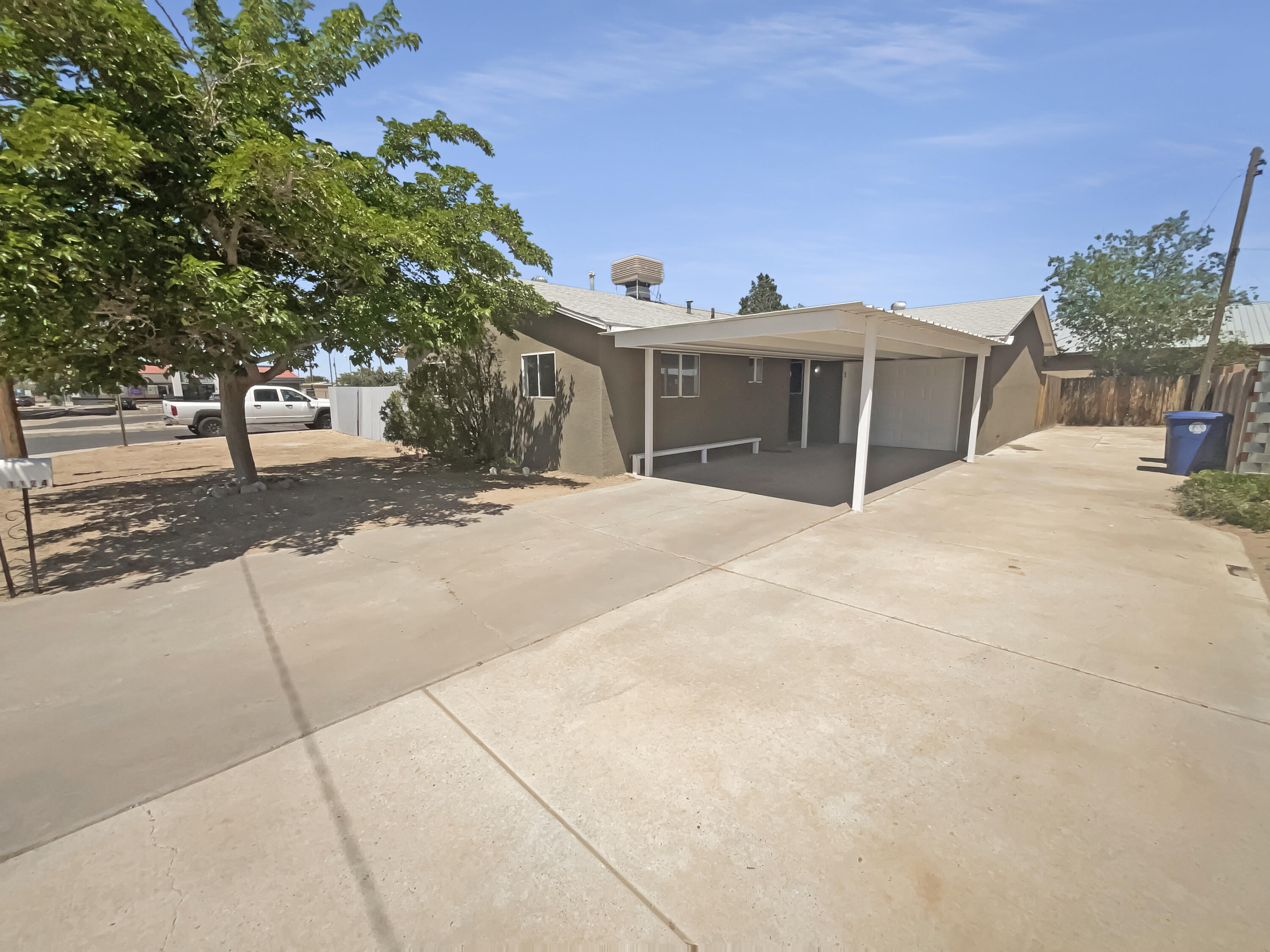 100-Day Home Warranty coverage available at closing. Welcome home! This home has Fresh Interior Paint, Fresh Exterior Paint, Partial flooring replacement in some areas, New Appliances. Discover a bright interior tied together with a neutral color palette. The primary bathroom features plenty of under sink storage waiting for your home organization needs. Take it easy in the fenced in back yard. The covered sitting area makes it great for BBQs! Don't miss this incredible opportunity.