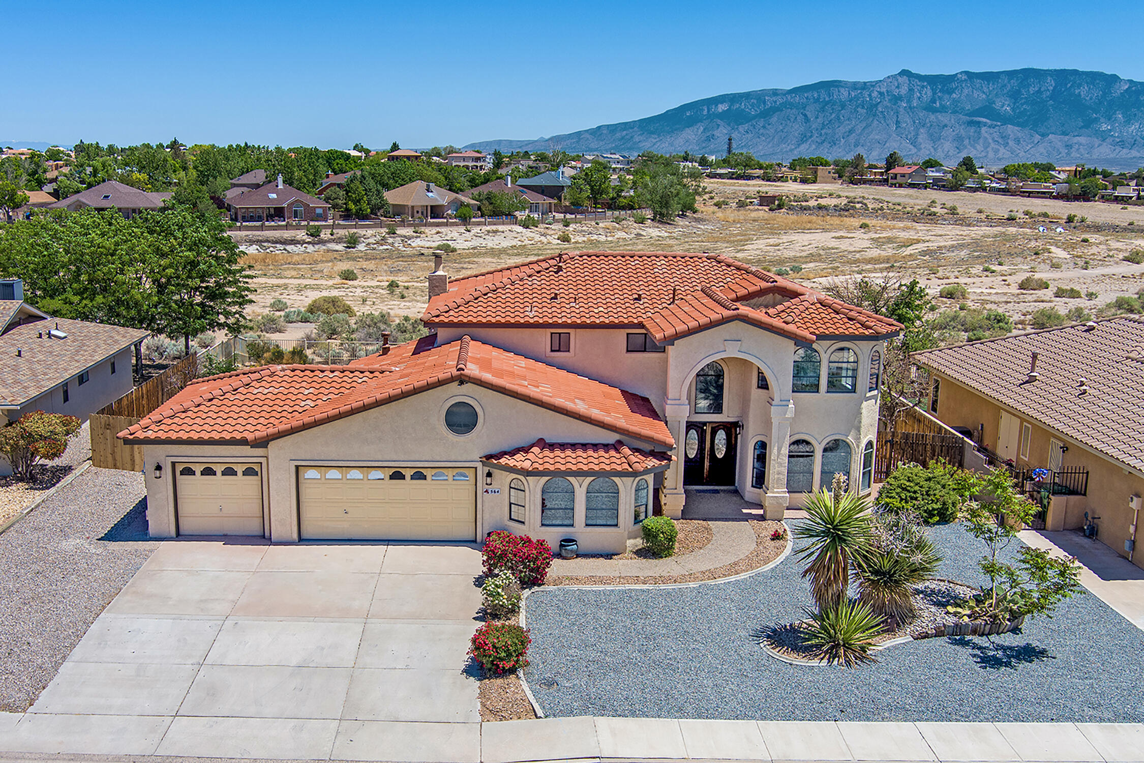 Beautifully Updated 2-Story Home in Prime Rio Rancho Location!Welcome to this spacious 3,251 sq ft two-story gem, perfectly situated in the heart of beautiful Rio Rancho, NM. This extensively updated home offers style, comfort, and modern convenience from top to bottom.Step inside to discover brand-new luxury vinyl plank flooring, plush new carpeting, and a freshly painted interior and exterior that gives the entire home a clean, contemporary feel. The remodeled kitchen is a true showstopper, featuring all-new cabinetry, sleek granite countertops, and stainless steel appliances--ideal for both entertaining and everyday living.This home also boasts major functional upgrades, including a roof tune-up, serviced furnace and A/C, and a new lower-level water heater,