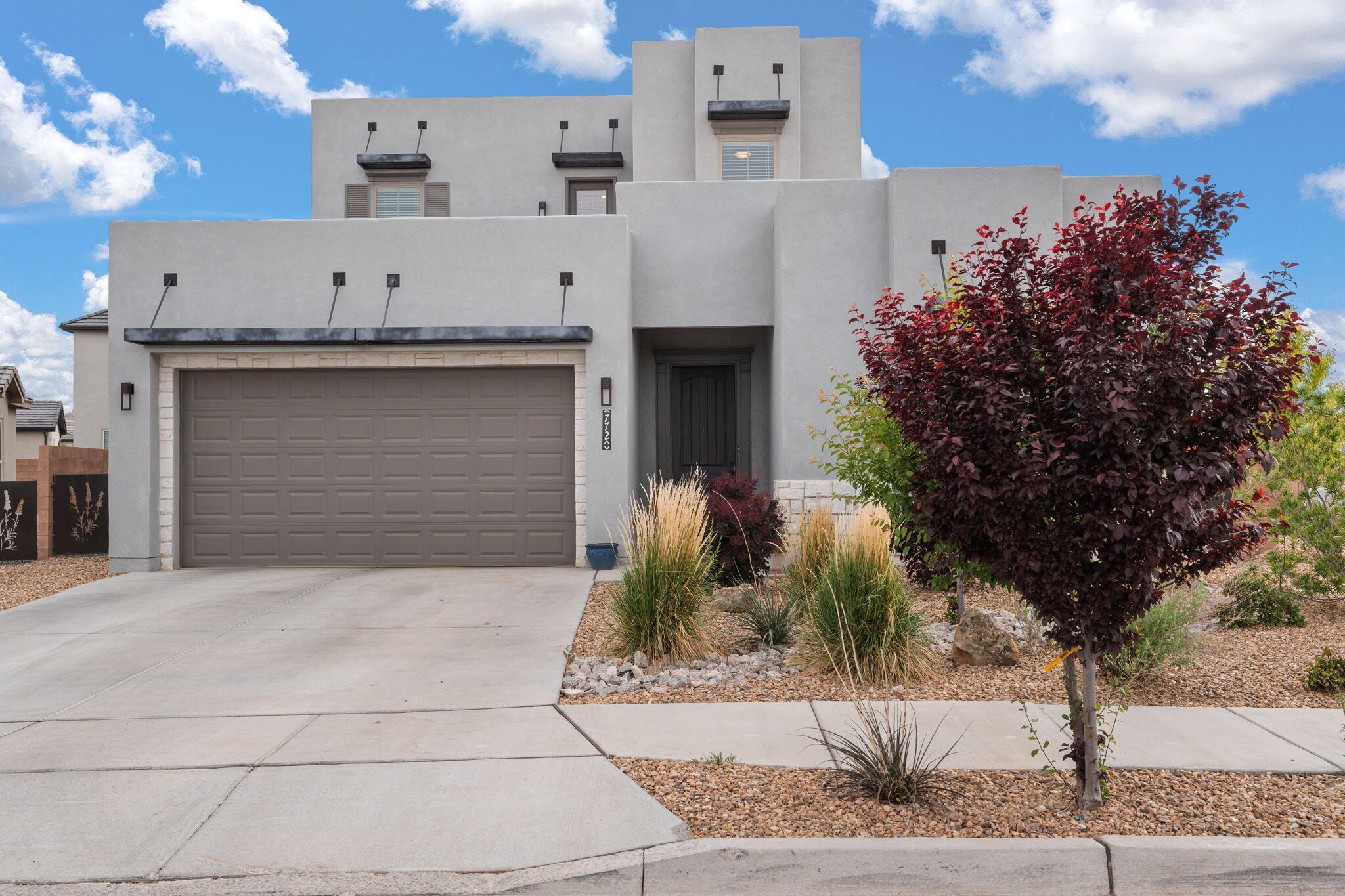 Nestled in the beautiful gated community of Lavender Fields, this stunning 5-bedroom Twilight Home sits on a prime corner lot with breathtaking views of the Sandias. Featuring two luxurious primary suites with spacious walk-in closets and spa-inspired bathrooms, this home is built for comfort and elegance. The open-concept layout flows effortlessly into a lofted upstairs living area and a scenic balcony--perfect for enjoying morning coffee, evening wine, or the magic of the Balloon Fiesta. An entertainer's dream, this home combines scenic beauty with modern design and space for everyone to enjoy. Schedule your private showing today! You do not want to miss out on this opportunity.