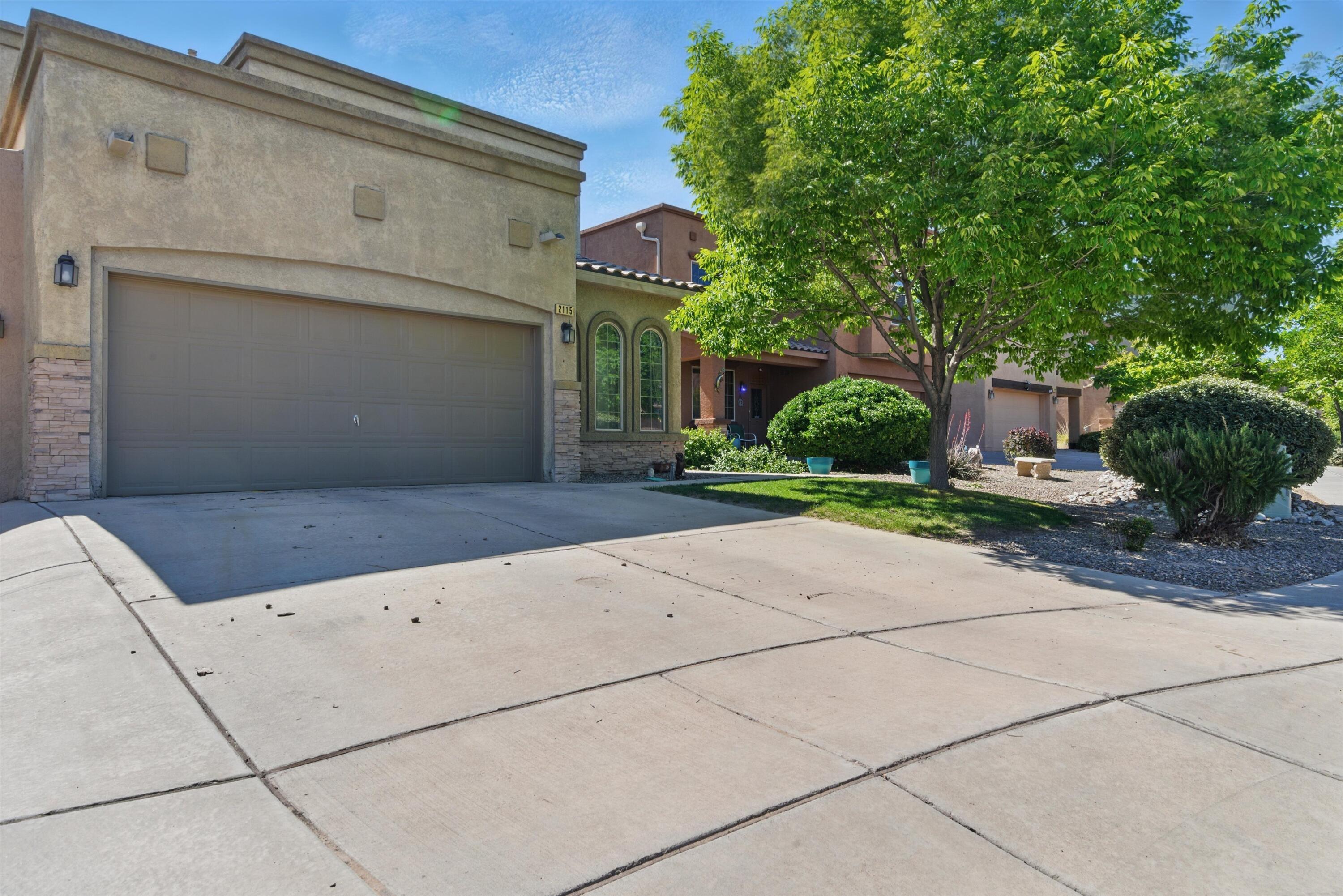 Seller offering 2% of the purchase price toward the buyer's closing costs with an acceptable offer. Beautifully Maintained Townhome Steps from Cabezon Park! Welcome to this charming and spacious townhome offering the perfect blend of comfort, style, and convenience! Boasting two large living areas on the main level and a versatile loft upstairs, this home provides flexible space for relaxing, entertaining, or working from home. With two luxurious owner's suites--one on each floor--this layout is ideal for multi-generational living or hosting guests with ease. Enjoy the benefits of low-maintenance landscaping with professionally xeriscaped front and back yards--perfect for outdoor enjoyment without the hassle. Nestled just a short stroll from the lush Cabezon Park and the refreshing community