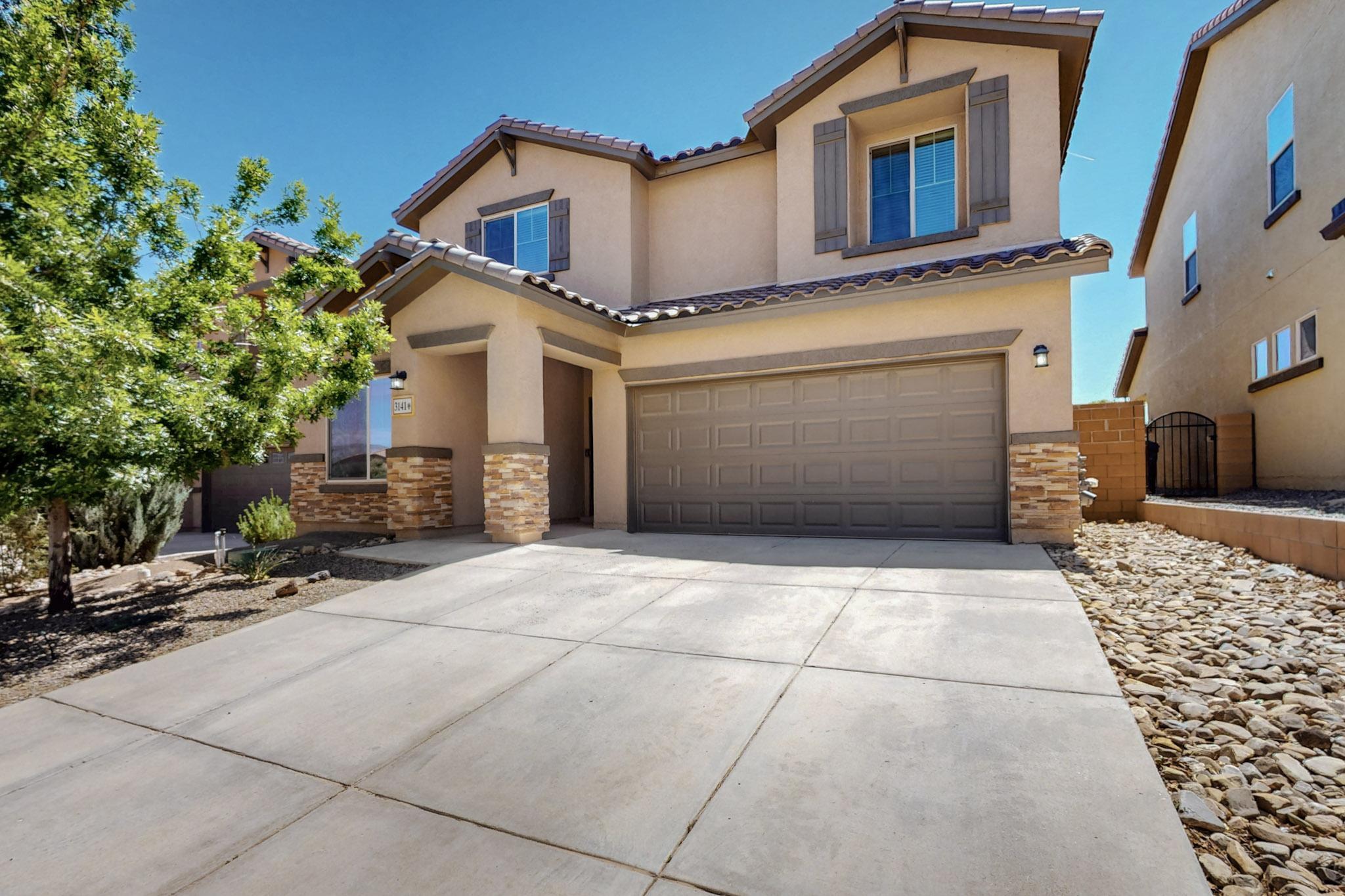 MOVE IN READY HOME SITUATED ON A PREMIUM LOT THAT BACKS TO OPEN SPACE! Home has just been completely painted & home & carpets professionally cleaned!! 3 BR's, 2.5 BA's, 2CG, Large Loft, Office, Den (or 4th BR) w/French Doors, all bedrooms are upstairs along with the laundry room! Kitchen has granite counter-tops, island, gas range, SS Appliances, Abundant Storage including under the stairs! There is a built in desk off the kitchen! Window blinds in all rooms! Updates include: Tankless Water Heater, Air Purifier added to the HVAC, Patio Awning, Backyard Wall raised on both sides for privacy! Backyard professionally landscaped! REF AIR! Primary Bedroom has nice WIC, DBL sinks w/vanity and Shower! Great Neighborhood & School District!  HOA dues are about $73.00 per month.