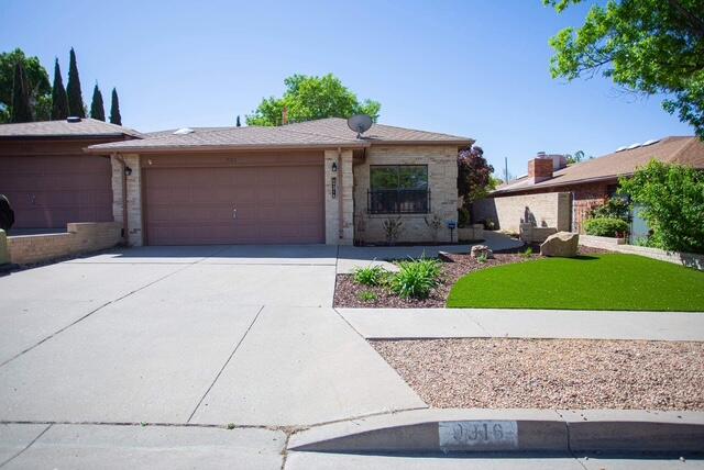 Lovely updated townhome in the NE Heights near shopping and restaurants!  Recently remodeled baths and Kitchen.  Great room with fireplace opens to kitchen with nook.  Primary Bedroom with access to the backyard and covered sitting area is spacious with luxurious ensuite and walk-in closet.  Fully landscaped front and back with easy-care synthetic lawn and gorgeous plants and flowers.  Auto bubble drip system makes landscaping care a breeze!  No HOA!!  Home has been a short-term rental and is professionally decorated as such.  Most of the furnishings could be for sale with a separate bill of sale if buyers desire.  Open house today, Saturday  5/31 12-2