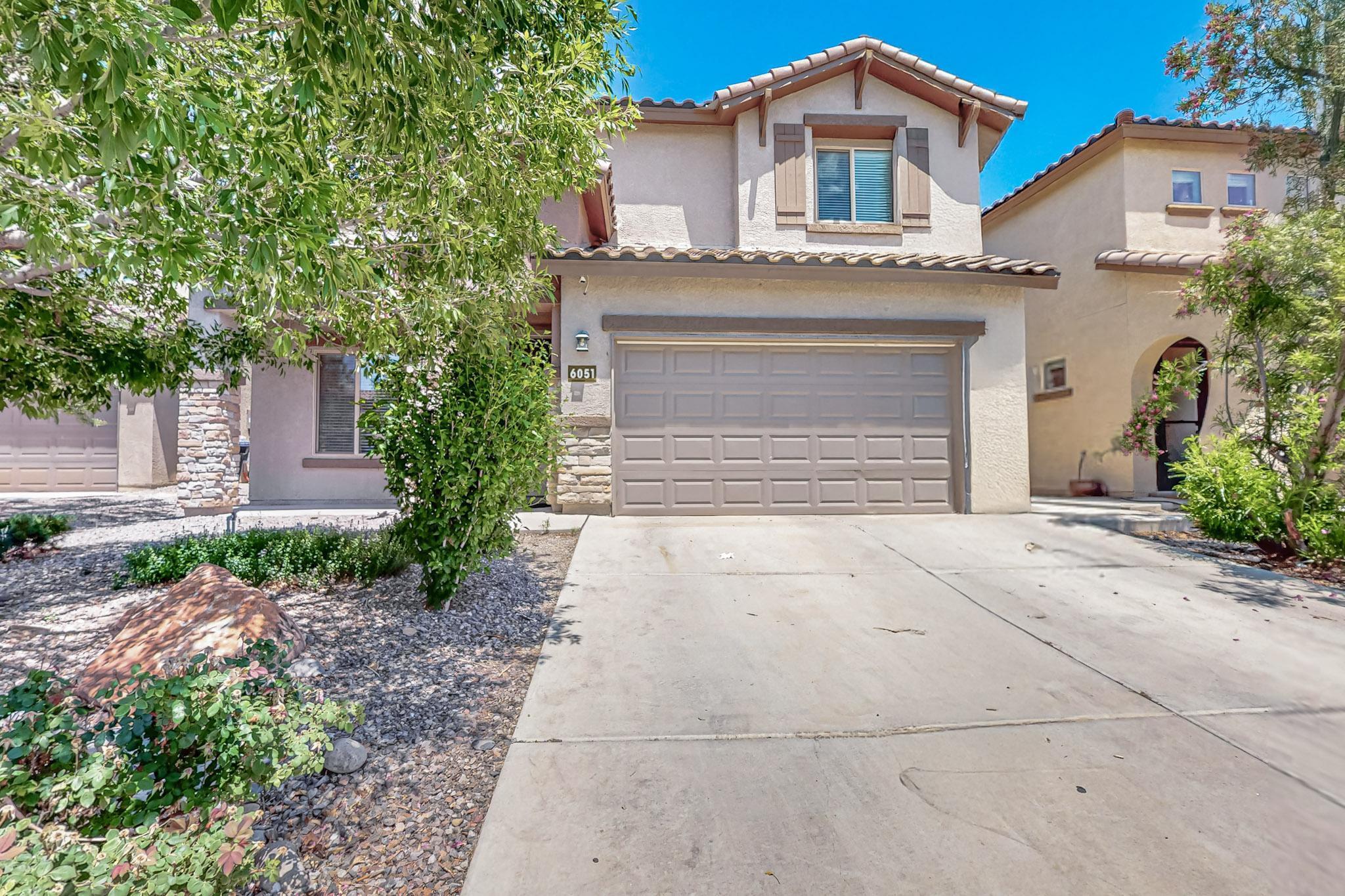 Take a look at this 5-bedroom, 3-bath home in Albuquerque, NM. Built in 2017. Open-concept layout, a gourmet kitchen with granite countertops and stainless steel appliances, and a spacious master suite. The Solar panels makes this an energy-efficient feature with low monthly electric bills. Located in a family-friendly neighborhood, it's close to schools, parks, shopping, and dining, with easy highway access. This is a MUST see!