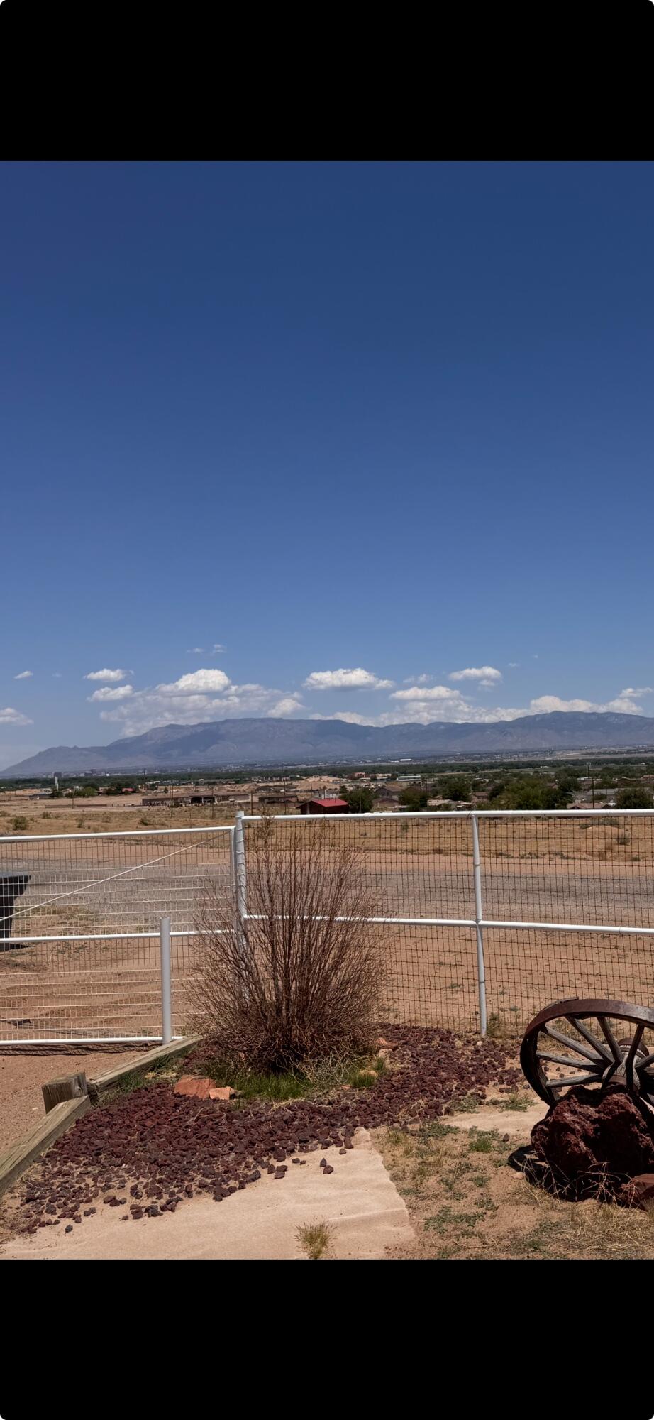 High above the valley, on the southwest mesa, you have a wonderful view of Albuquerque, and the Sandia Mountains. Very well maintained Three (3)  Bedrooms Two (2) full baths Manufacture Home  with  in a 1.1 acre lot. The Manufacture Home is close to the Atrisco Heritage Academy High School and Rio Grade High School. Property is minutes away from Presbyterian Urgent Cara, Walmart, and local restaurants.