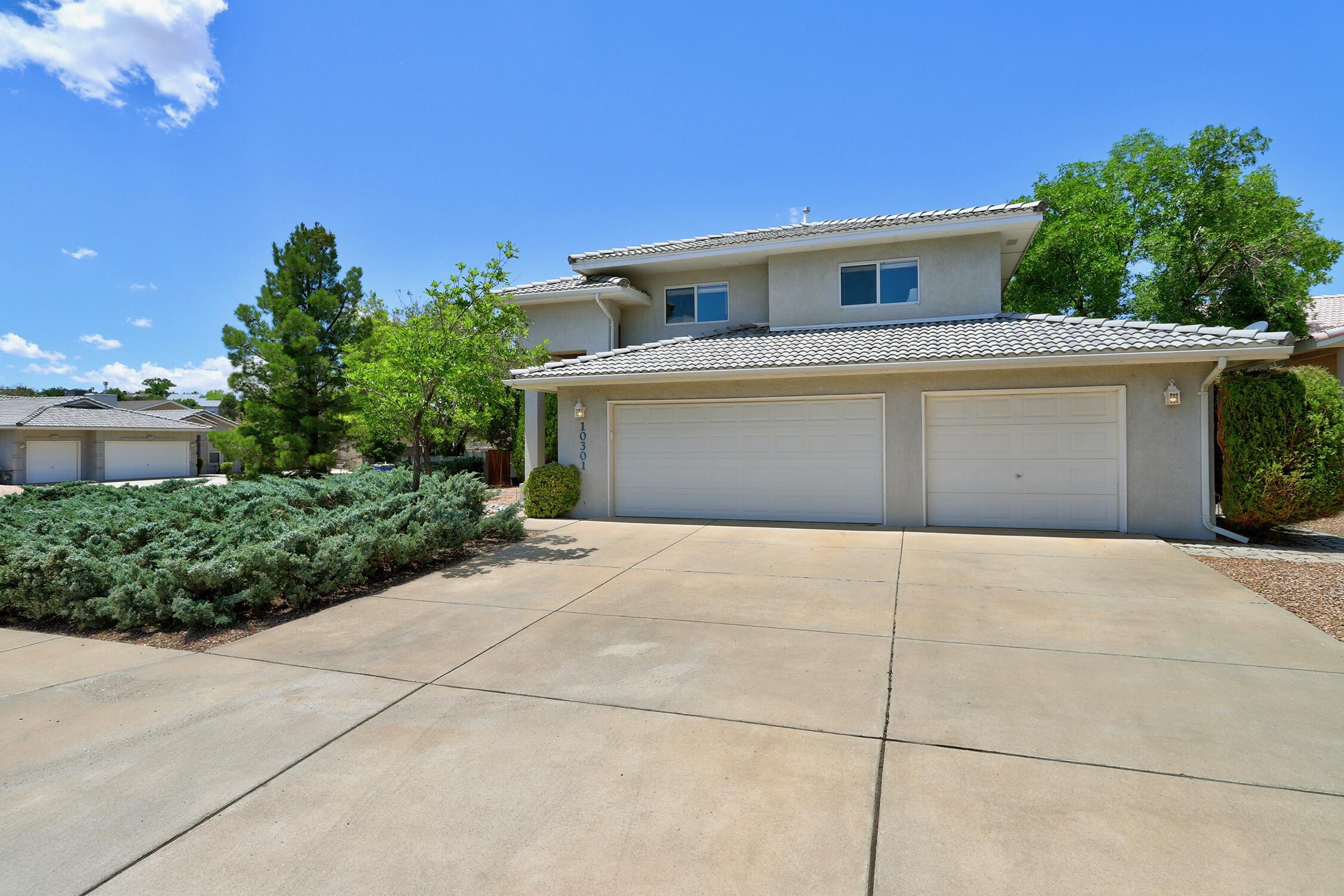 WOW! Come fall in love with this impeccably maintained home offering space, style, and function! With 4 spacious bedrooms, 3 large living areas, multiple walk-in closets, and a 3-car garage, there's room for everything-including RV access/parking in the expansive backyard. Natural light boasts thru this open layout, ideal for entertaining with seamless flow from the living areas to a chef's kitchen featuring granite counters and stainless steel appliances. Main-level bedroom and half bath add flexibility. Upstairs, a loft overlooks the main level, and the luxurious primary suite boasts dual walk-ins, a spa-like bath with expansive double sink vanity & private balcony. Enjoy serenity under the covered patio listening to the cascading water feature flowing into koi-style pond. Welcome home!