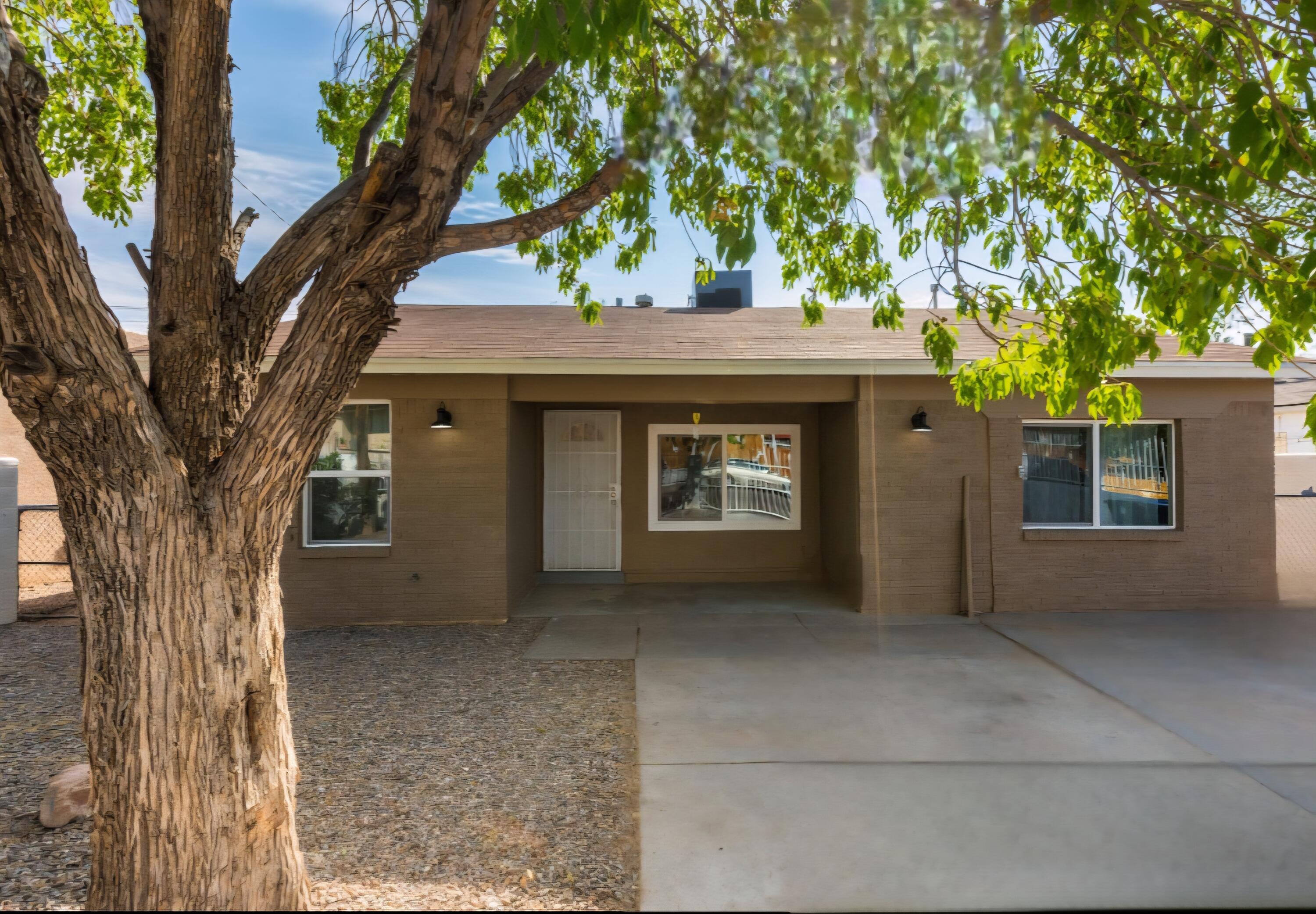 NEWER ROOF! This home with 2 year old roof, Refrigerated air combo is a beauty and comfort you just can not miss! This pride of ownership home offers a 3 Be/2ba that had been recently  renovated. Modern bathroom tile and vanities as well as a dream come true  kitchen with new cabinets, butchers block counters and a kitchen Island to match have no equal in town. It has a dining area that opens up to a large living area, perfect for entertaining. Principal bedroom has a walk-in closet and an amazing shower . Great private courtyard and the backyard comes with a perfect size shed. The home is minutes from famous Old town and easy access to Freeway and route 66.