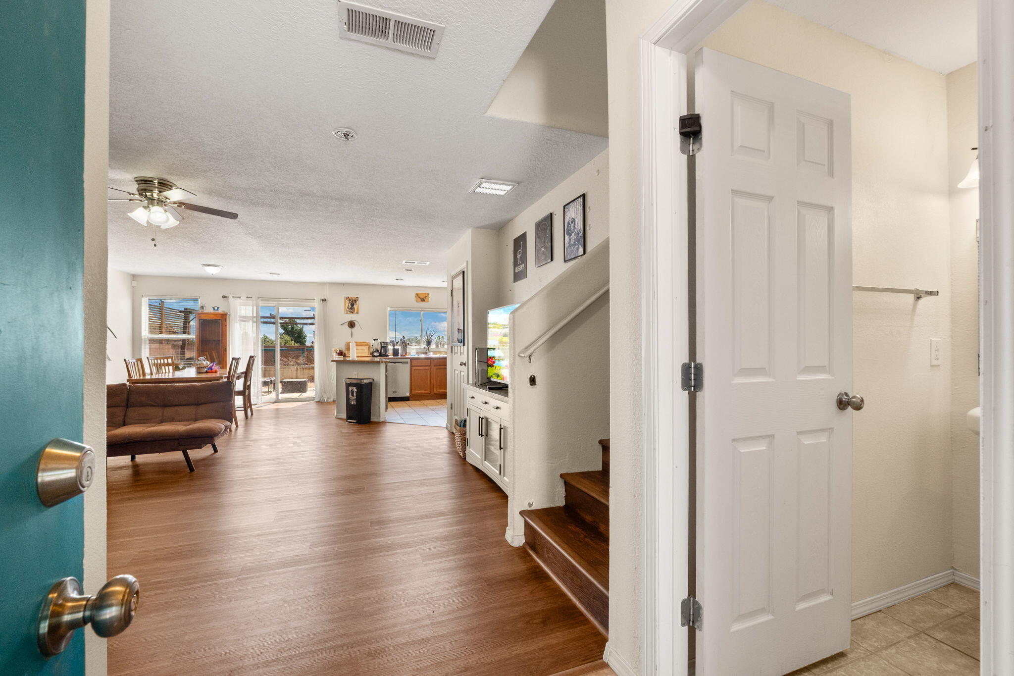 Don't miss this move-in ready 3-bed, 3-bath townhome in the lovely Anderson Heights--ideal for first-time homebuyers or families! Enjoy brand-new wood-style flooring, refrigerated A/C, and a bright, open-concept layout. Upstairs features a spacious primary suite with private bath and walk-in closet. The fully fenced backyard offers a fire pit and no rear neighbors--just a peaceful park view! Includes attached garage, low-maintenance yard, and laundry hookups. Conveniently located near schools, parks, and shopping with quick access to major roads. Priced to sell--You miss 100% of the shots you don't take-- schedule your showing now, before it's gone!