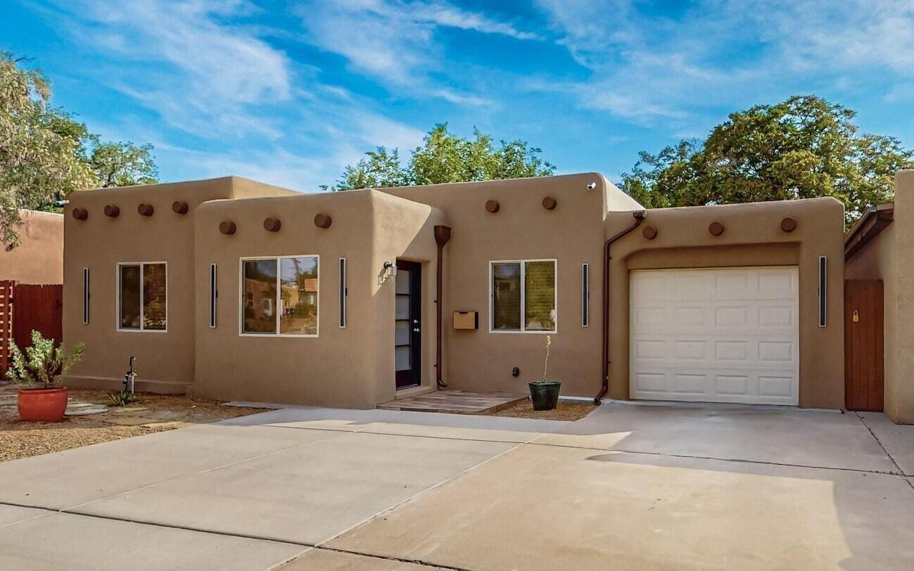 Come see this beautiful Ridgecrest home with a bright and inviting floorplan. Enter through the alcove foyer to find a large, open great room brightly lit with 4 large skylights. All new open kitchen features custom handmade cabinets, quartz counters with ''waterfall'' center island, high-end stainless appliances, and tons of storage. Multiple family living areas, as well as two master bedroom suites with their own bathrooms, plus a delightful office with elec fireplace and a view of the gorgeous backyard. All three full baths have been completely remodeled with new tubs, tile, plumbing and floating style vanities. New roof, new stucco, new thermal pane windows, new refrig a/c. New custom deck with ceiling fan overlooks private backyard, and property is fully xeriscaped front and rear.
