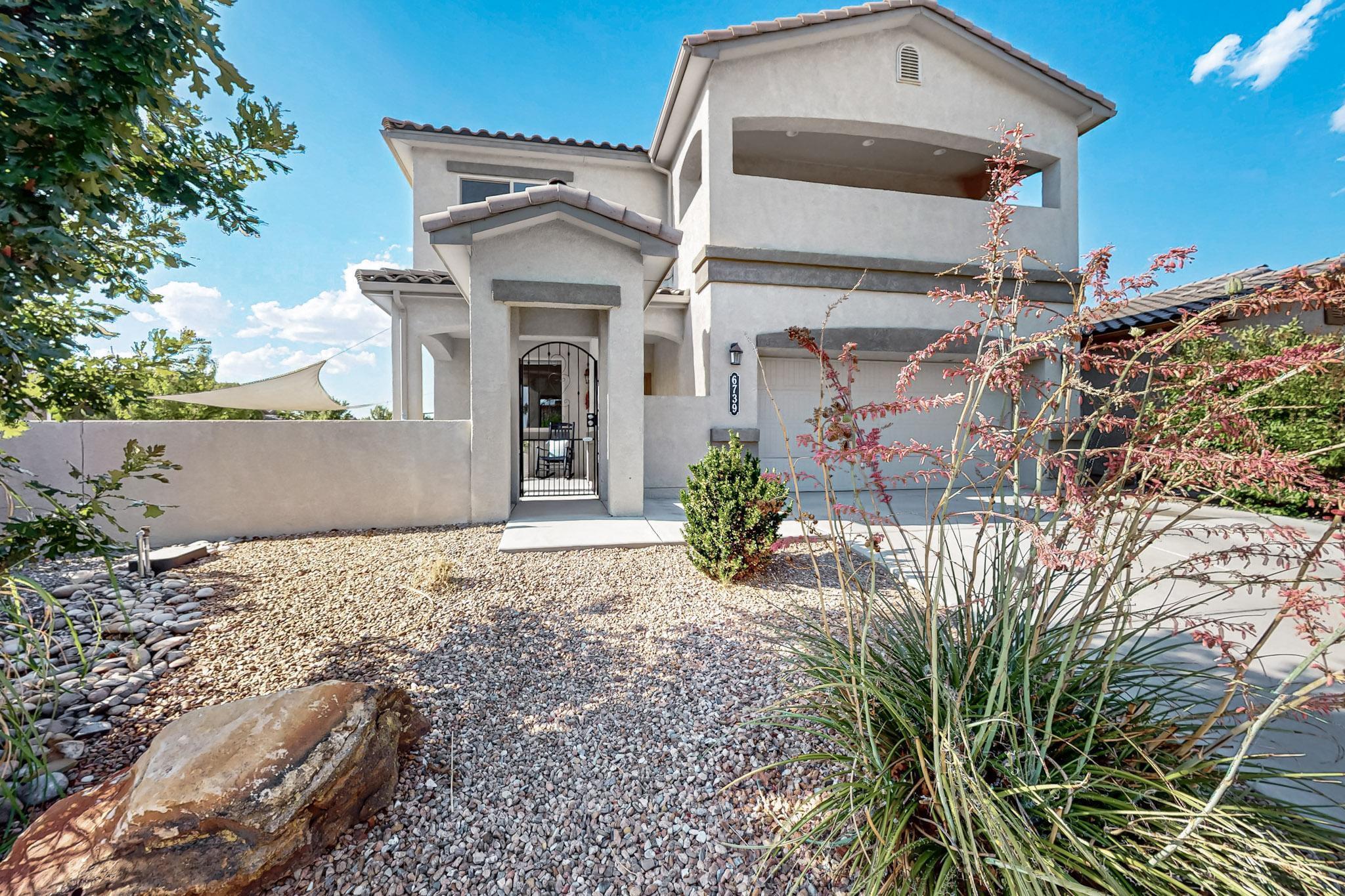 Amazing space, green build on a large corner lot in ''the Trails,'' near lovely parks & great schools!!  Spacious open floorplan!  Kitchen boasts recent LG stainless appliances: smart frig, DW, 5-burner gas range, microwave/air fryer, island seating for 3, window over sink, open to den!  4 bedrooms +Office with a large loft upstairs & convenient 2nd floor laundry includes recent LG washer/dryer!!  Luxurious primary suite:  large sitting space, huge walk-in closet, soaking tub, separate sinks, private balcony... stunning mountain views.  Tankless hot water heater, security cameras . Step out to the expansive wrap-around yard, where you'll find front & back patios, turf, fire pit, & a pergola--perfect for entertaining!  Near shops, restaurants, parks!