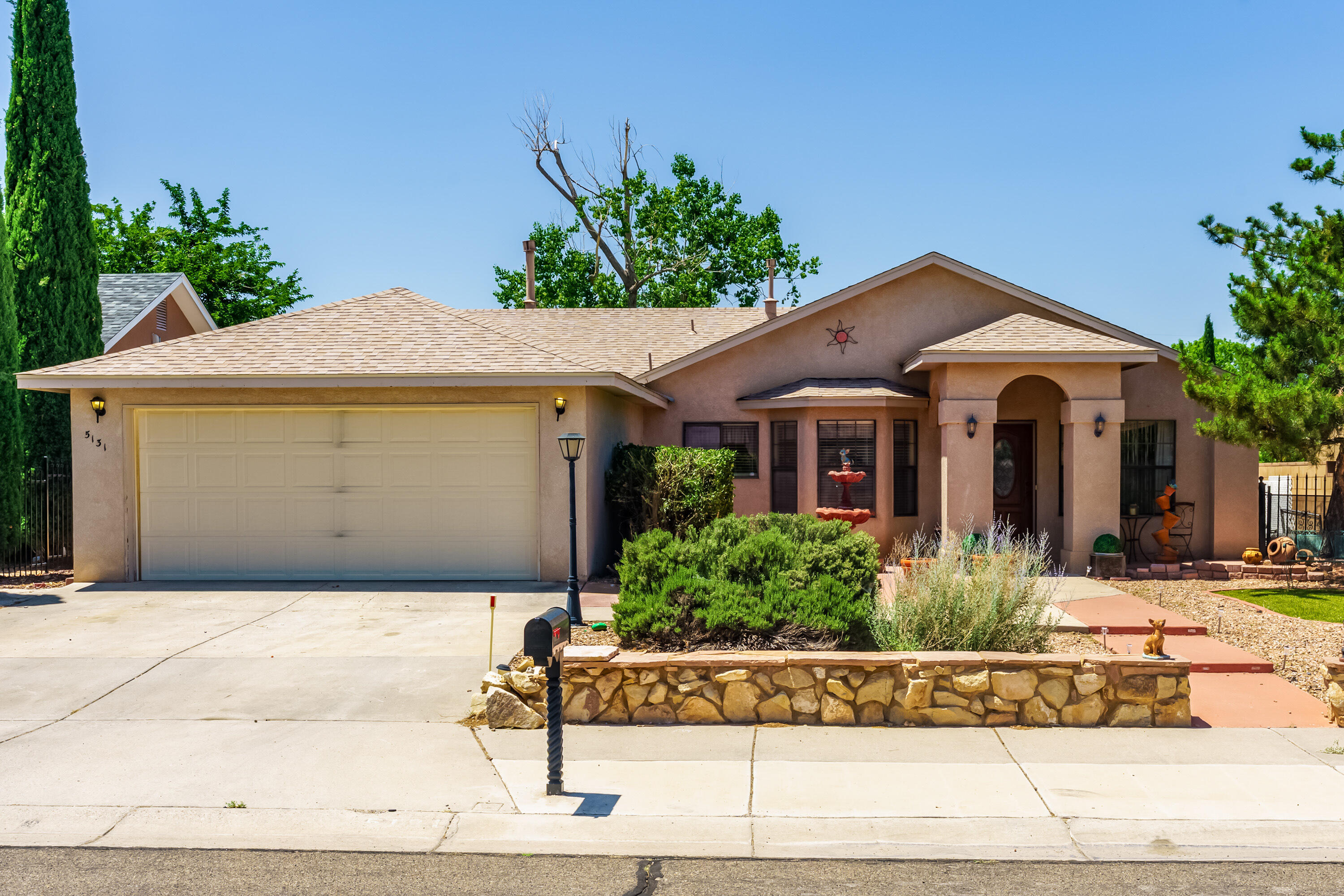 Move-in Ready. 3 Bedroom Home + Office, 1 3/4 baths, 2 car garage. Laminate and tile flooring.  Country kitchen with breakfast nook. Nicely landscaped front and backyards; gazebo conveys.