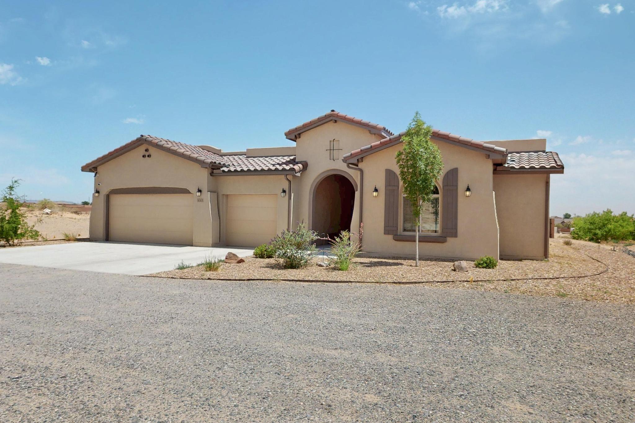 $10,000 Buyer Incentive! Why wait to build? Move right into this beautiful home in The Bluffs at El Cerro! Nestled on approx. 1.06 acres with stunning mountain views, this single-story residence offers 4 bedrooms & 2.5 bathrooms with a smart, functional layout designed for comfort and style. The gourmet kitchen features a built-in microwave, oven, gas stove, stylish backsplash, & a spacious breakfast nook. A formal dining room & an inviting living area with a gas fireplace create the perfect setting for both entertaining & everyday living. Upgrades include 8-foot doors, select upgraded floor tile, & a 3-car garage. Washer/dryer, & refrigerator INCLUDED. Window coverings also included. This home is move-in ready. Opportunities like this don't wait - act now before this rare view is gone!