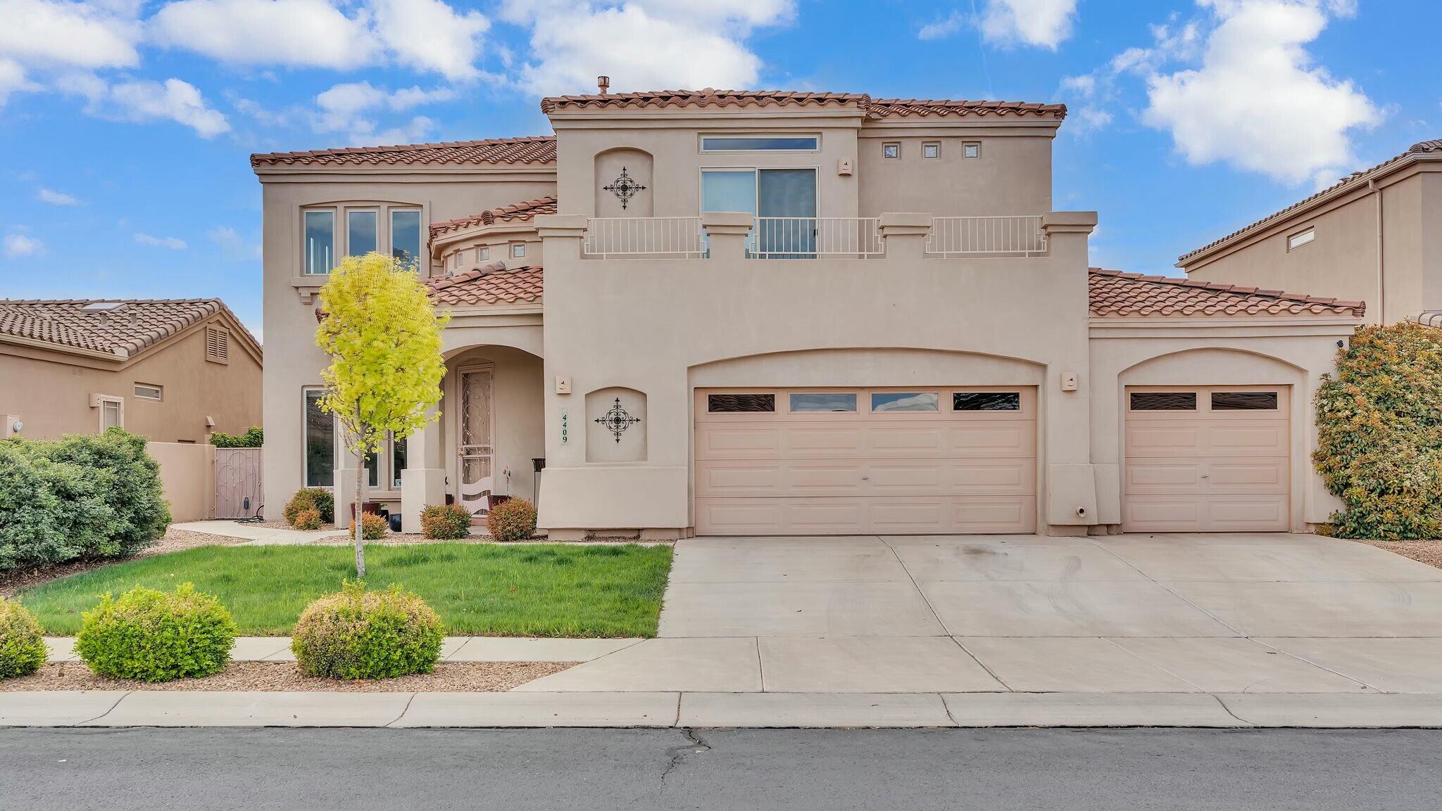 Experience the timeless Mediterranean charm and inviting warmth of 4409 Summer Hill Lane Northwest, located in the heart of Albuquerque. This meticulously maintained, one-owner home has been thoughtfully cared for and beautifully updated to meet the needs of modern living while preserving its classic appeal. At the heart of the home is a stunning, fully remodeled chef's kitchen, equipped with high-end appliances, ample counter space, and elegant cabinetry. This kitchen seamlessly opens to bright and spacious living areas that are bathed in natural light, creating an airy and welcoming atmosphere perfect for both everyday living and entertaining guests.