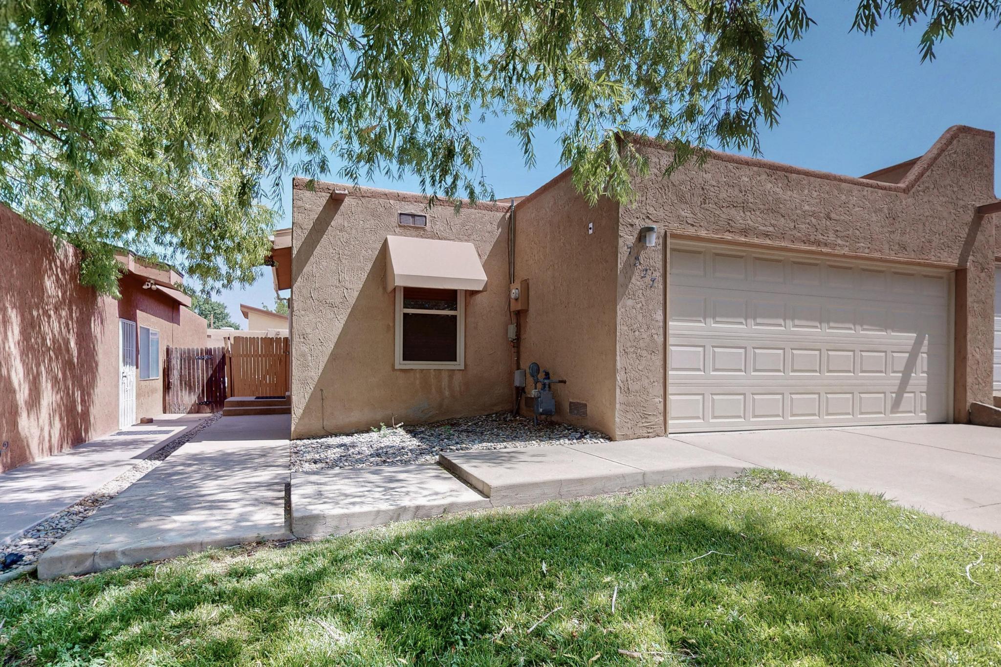 Welcome to this 3 bedroom, 2 bath home, which offers an exceptional value with access to a community pool, park, and well-maintained common areas. Open floor plan, high ceilings, and abundant natural light create an inviting atmosphere. The backyard is low maintenance and perfect for relaxing or entertaining. Located near parks, shopping, restaurants, and everyday conveniences. This home includes a 2-car garage and is situated on leased land, with an extension available. The HOA covers front yard maintenance and community amenities. An outstanding opportunity in a prime area!
