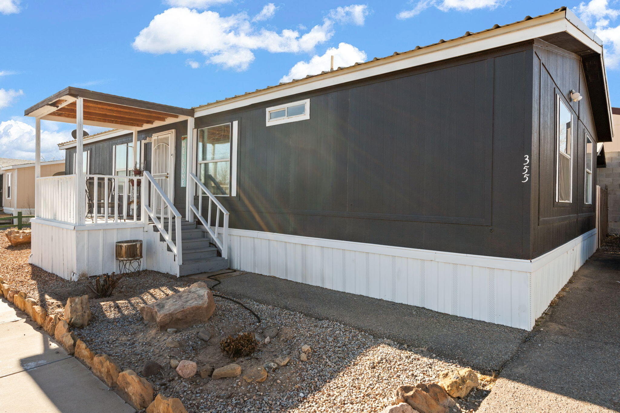 Check out this westside listing! New flooring in the cute manufactured cute home ready for new owners, 4 bedrooms 2 bathrooms with great space to sit outside and enjoy grilling and socializing!